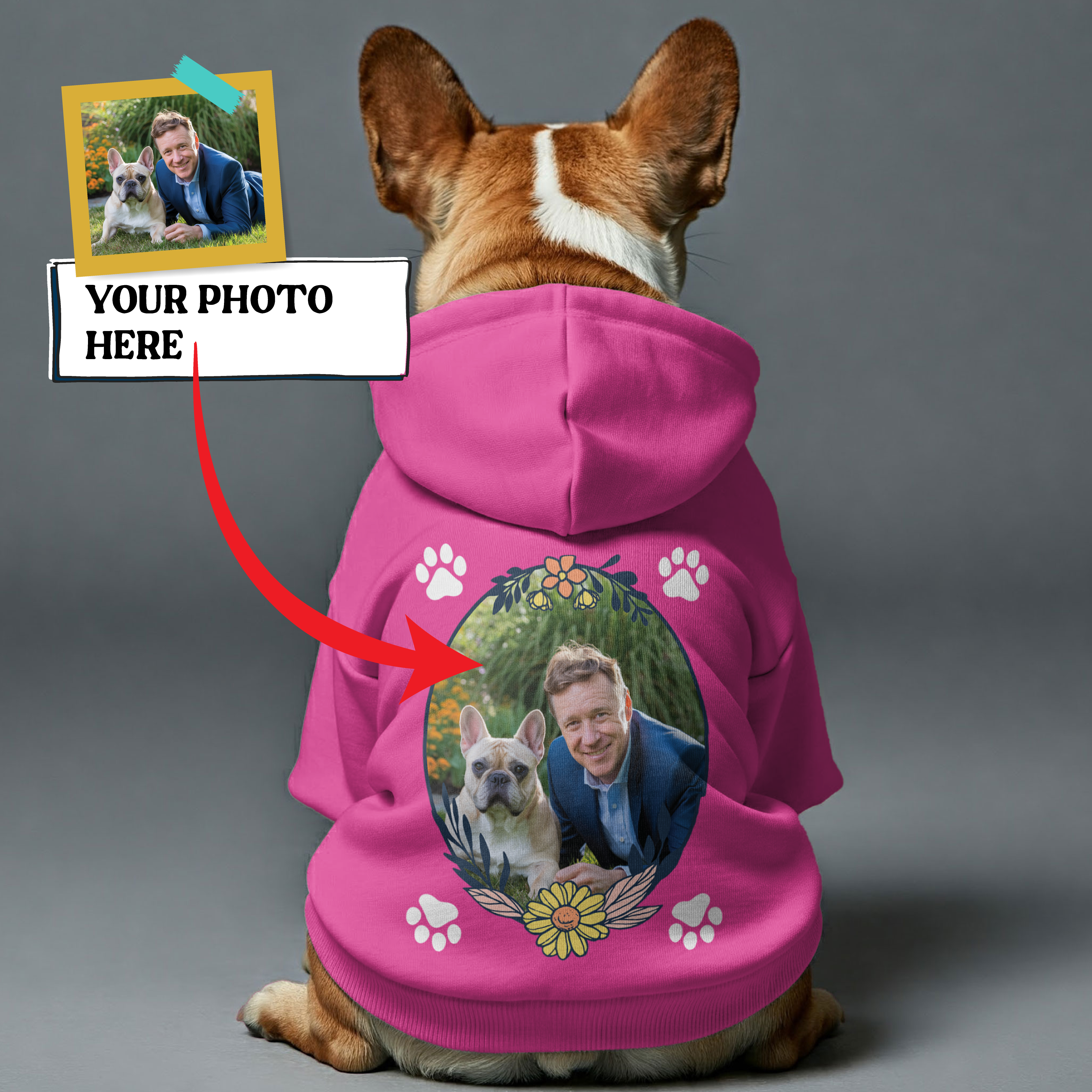 Personalized French Bulldog Hoodies with Funny for Short-Nosed Dogs-fadou