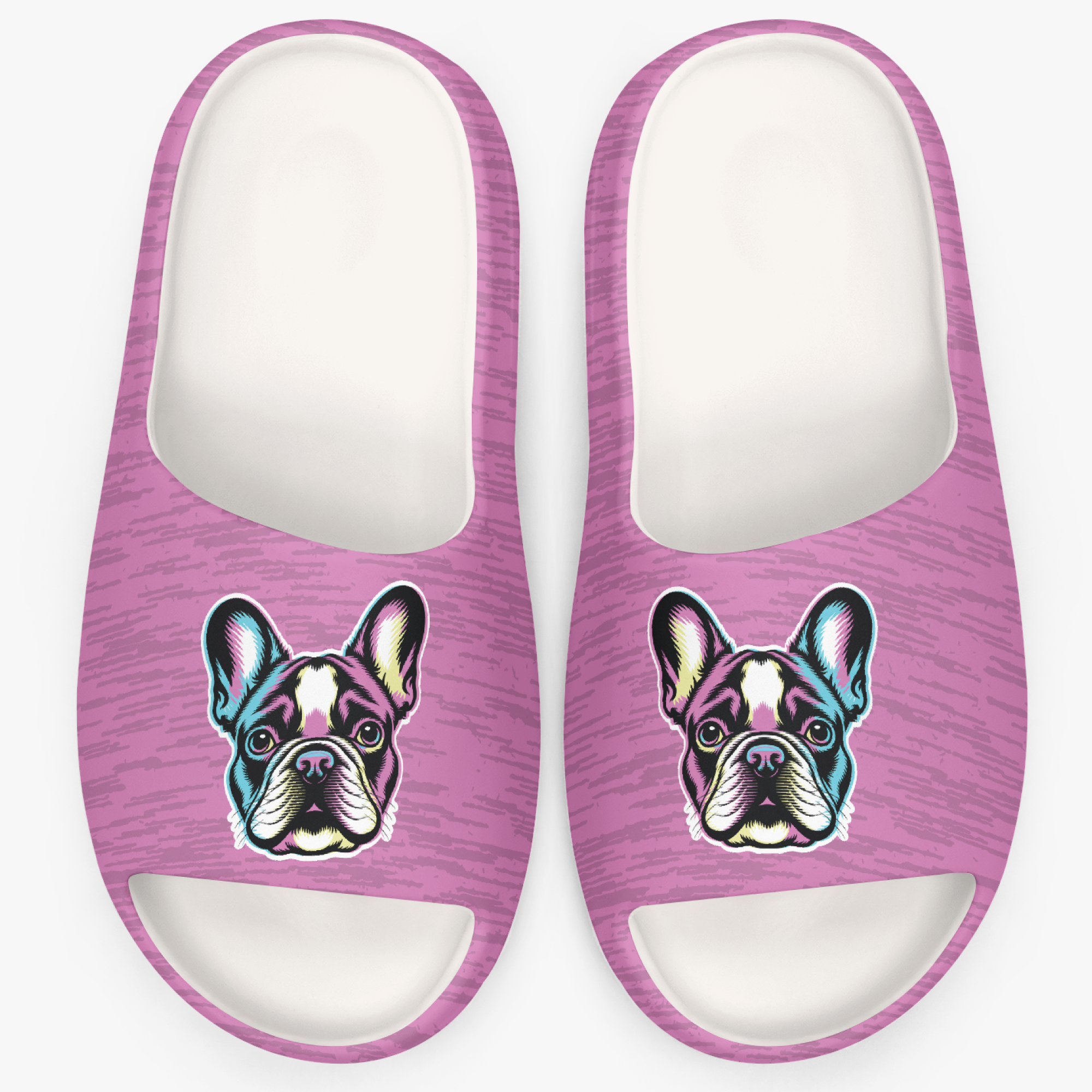 Boris French Bulldog Summer Slides for Frenchie Enthusiasts-fadou