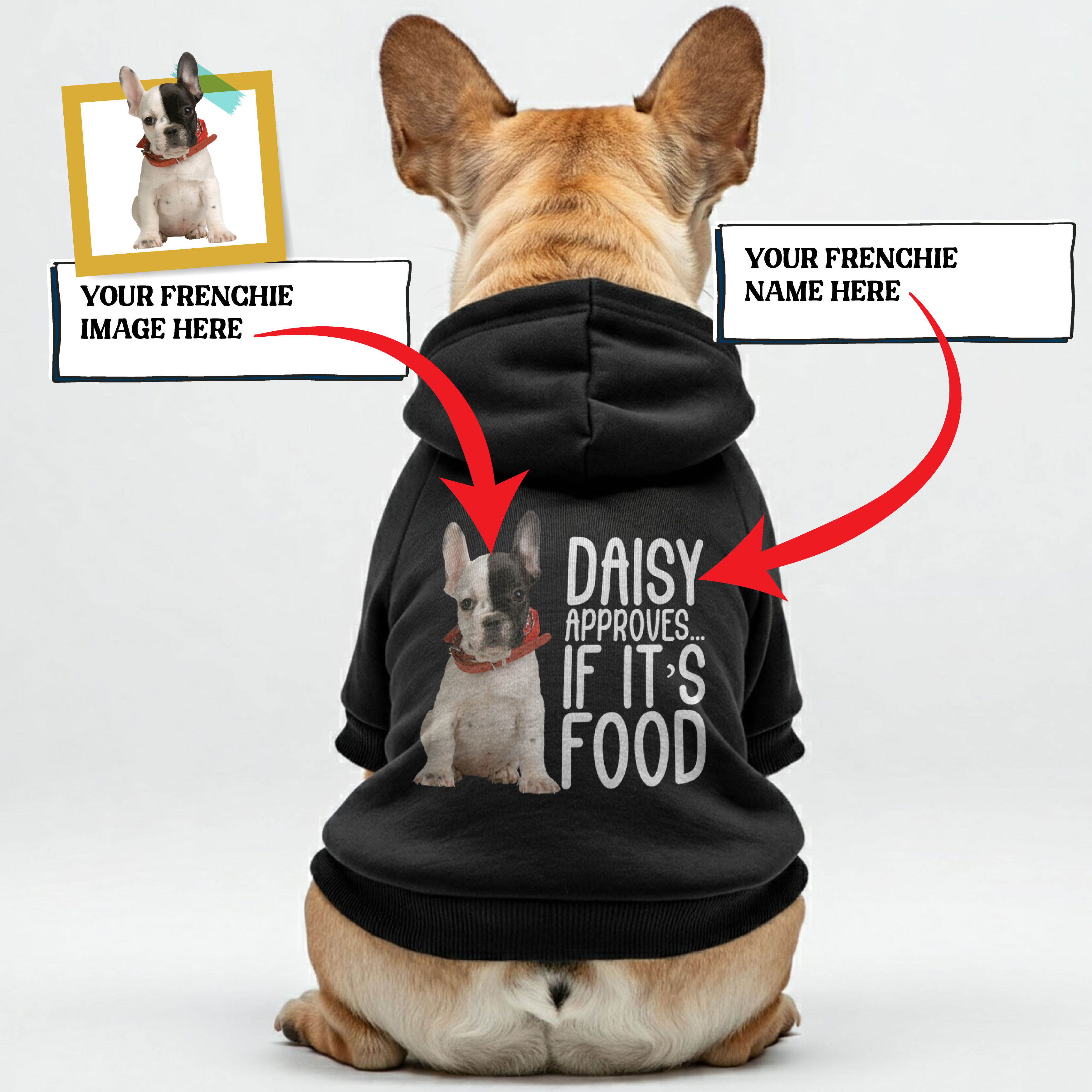 French Bulldog Cotton Pet Sweatshirt for Short-Nosed Dogs-fadou