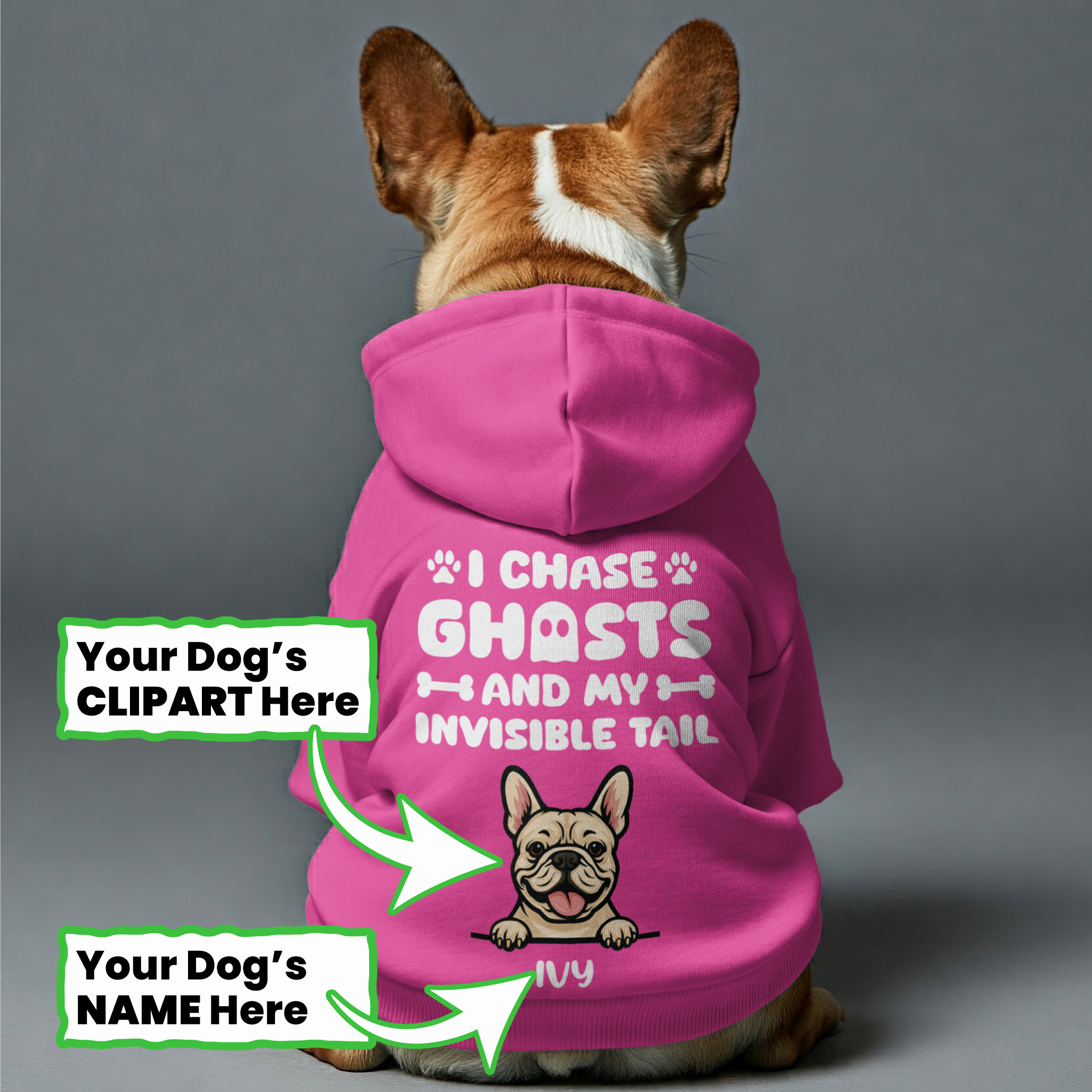 French Bulldog Custom Dog Hoodie for Brachycephalic Dogs-fadou