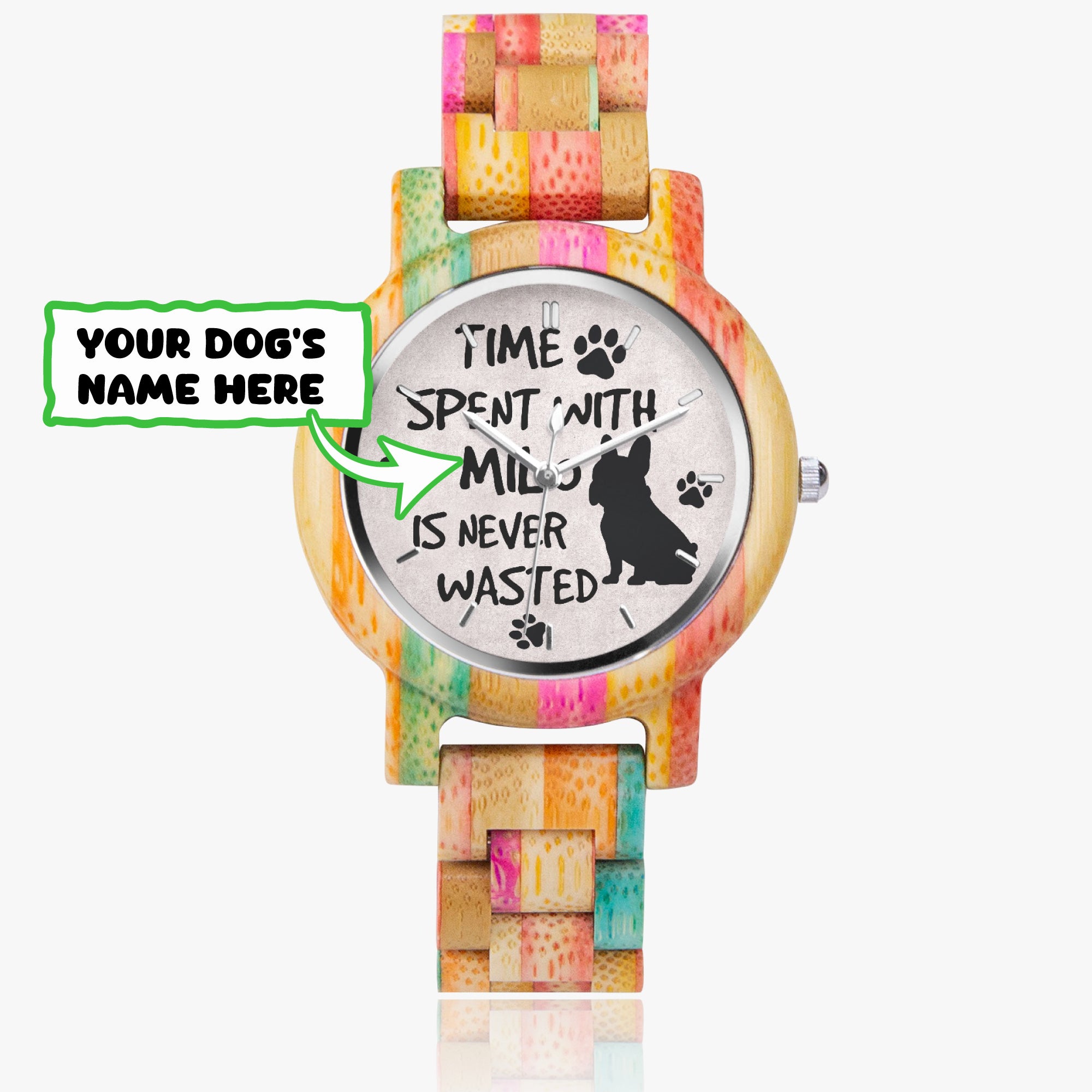 French Bulldog Personalized Casual Watch for Pet Parents-fadou