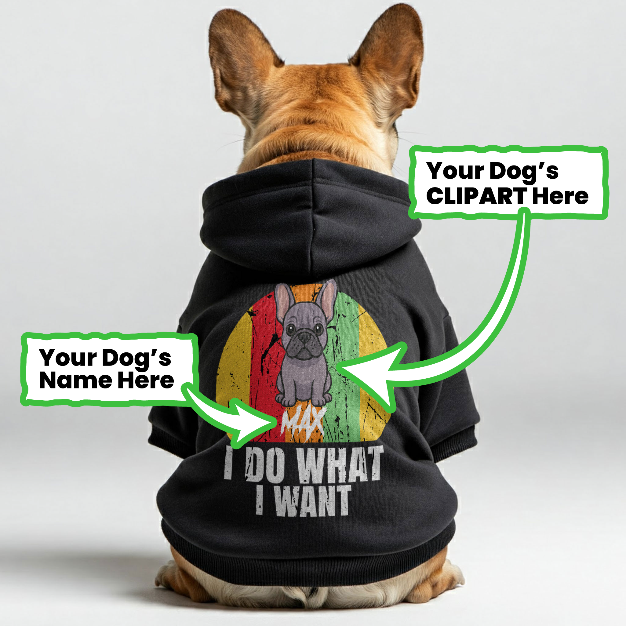 French Bulldog Personalized Fleece Hoodie for Travel Comfort-fadou