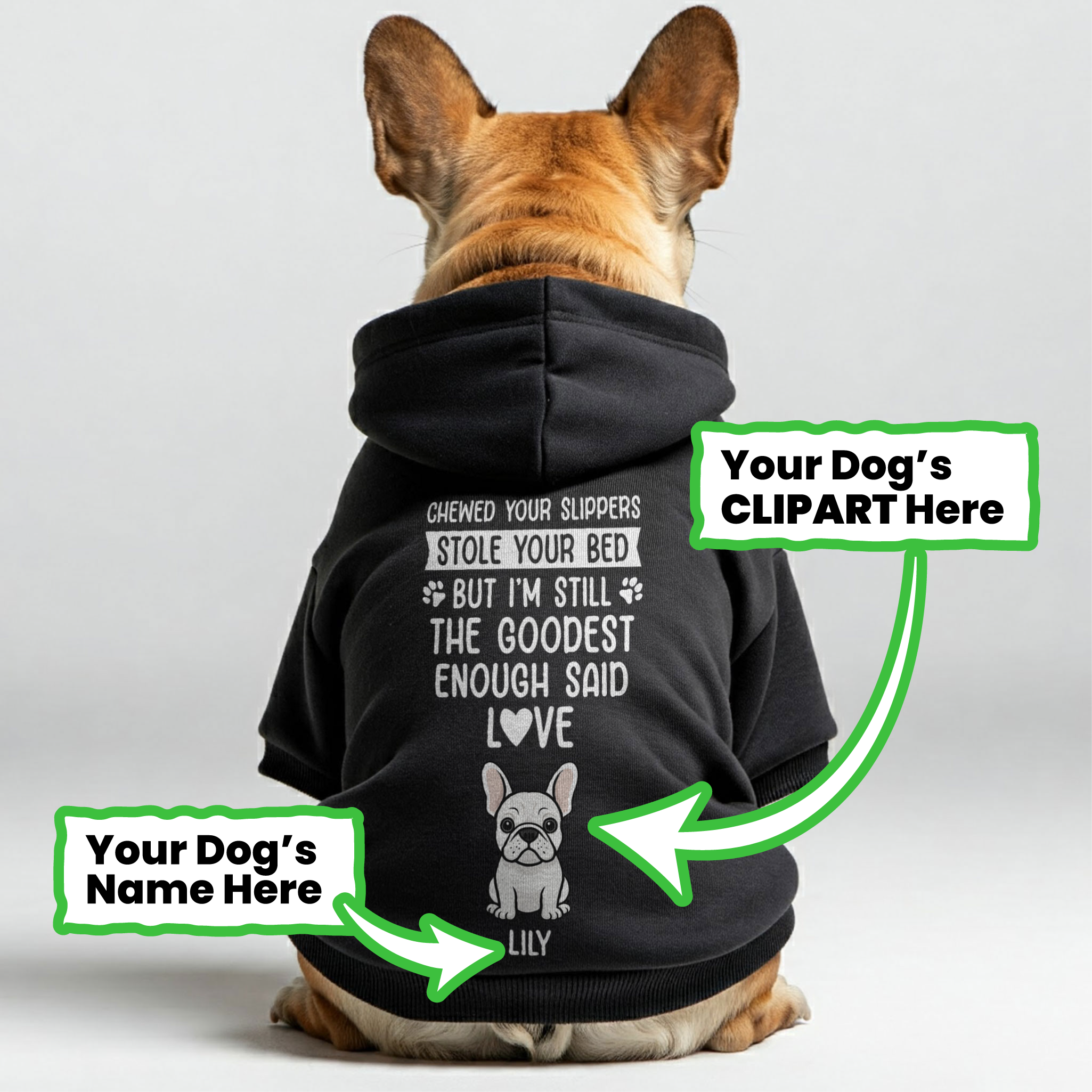 French Bulldog Personalized Cozy Hoodie for Travel Comfort-fadou