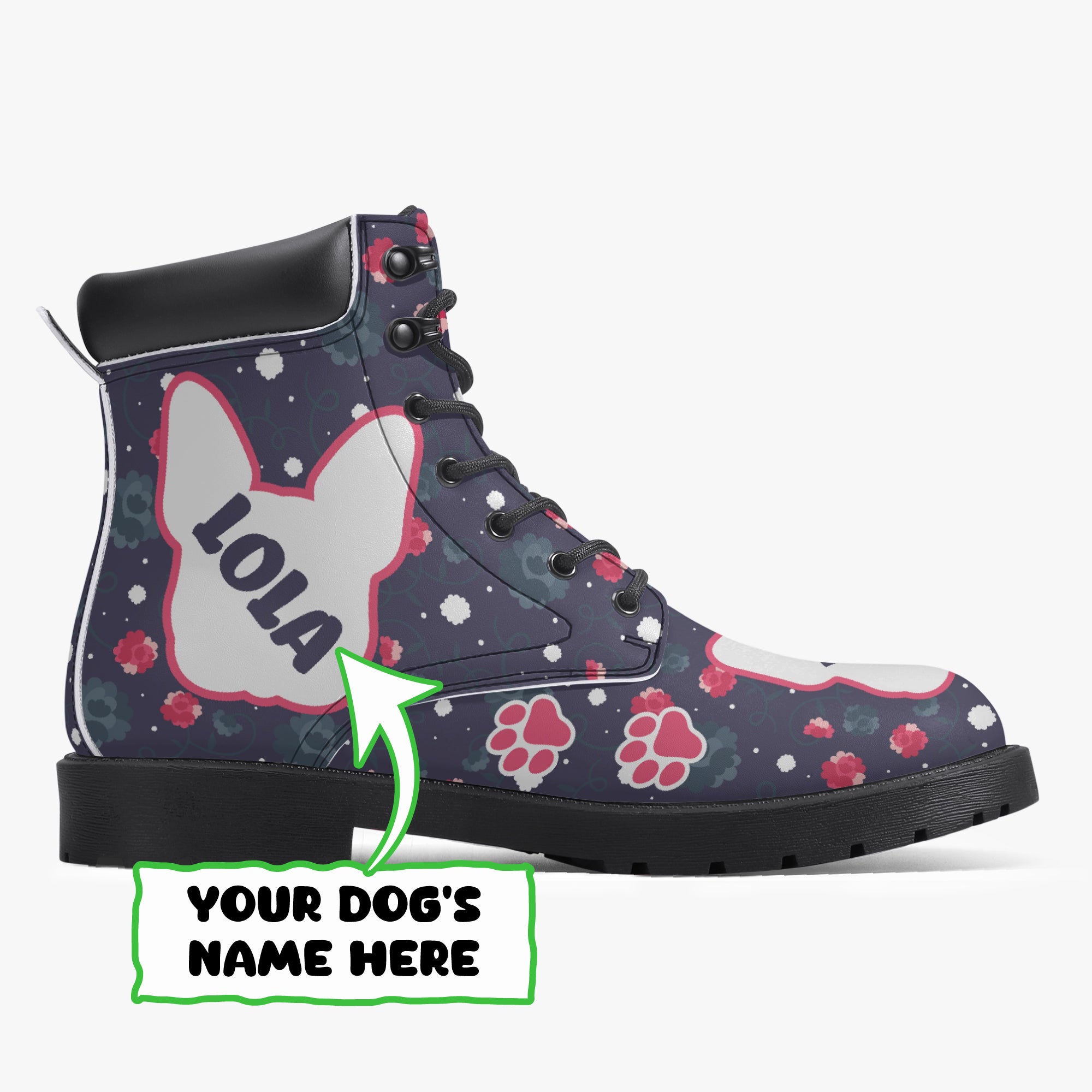 French Bulldog Personalized Fashion Boots for Frenchie Fans-fadou