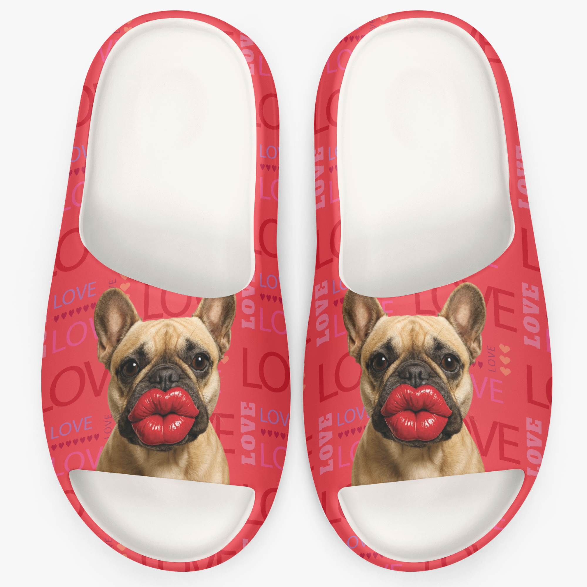 Pippa French Bulldog Summer Slides for Frenchie Enthusiasts-fadou