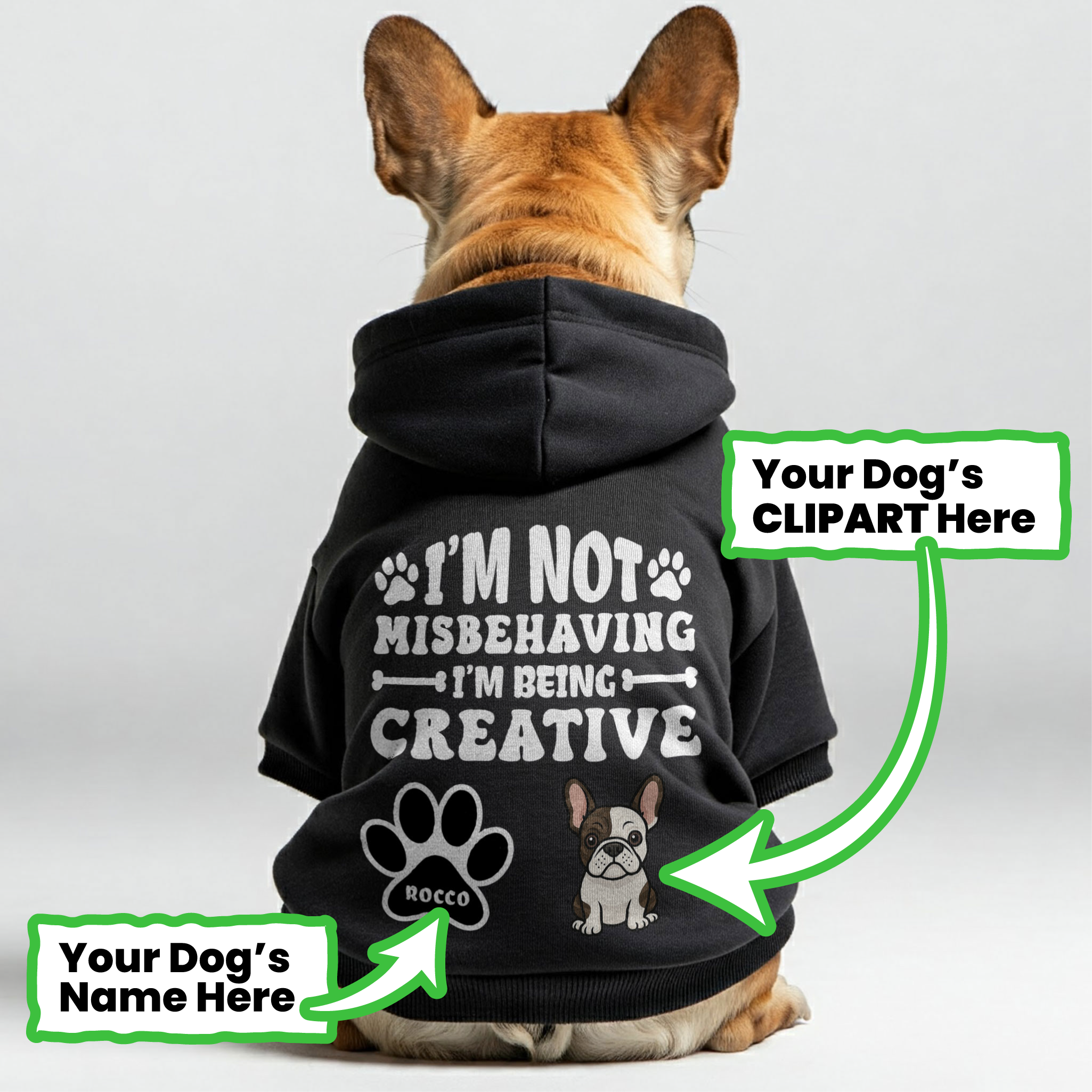 French Bulldog Custom Cozy Hoodie for Training Sessions-fadou