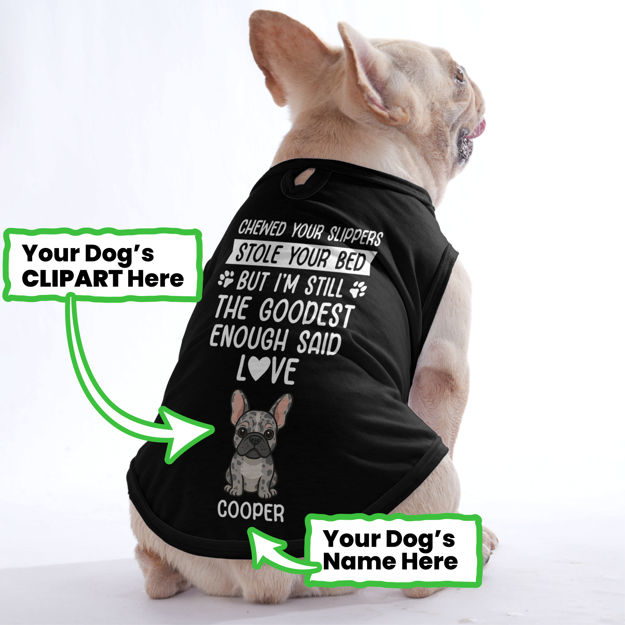 French Bulldog Personalized Pet Top for French Bulldogs-fadou