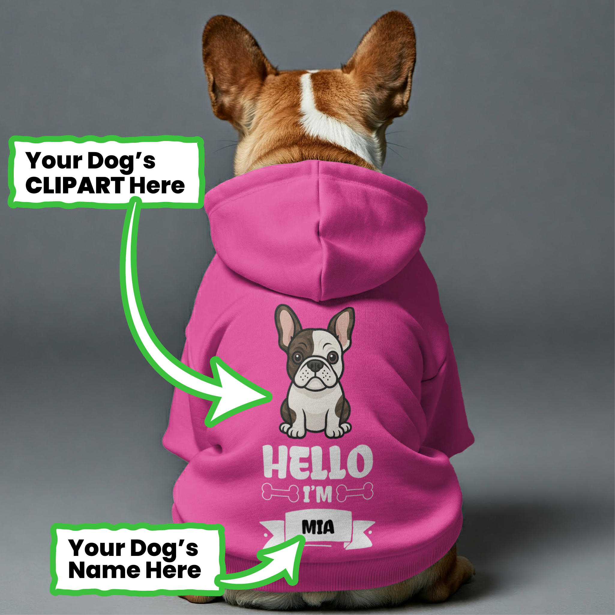 French Bulldog Stylish Dog Hoodie for Training Sessions-fadou