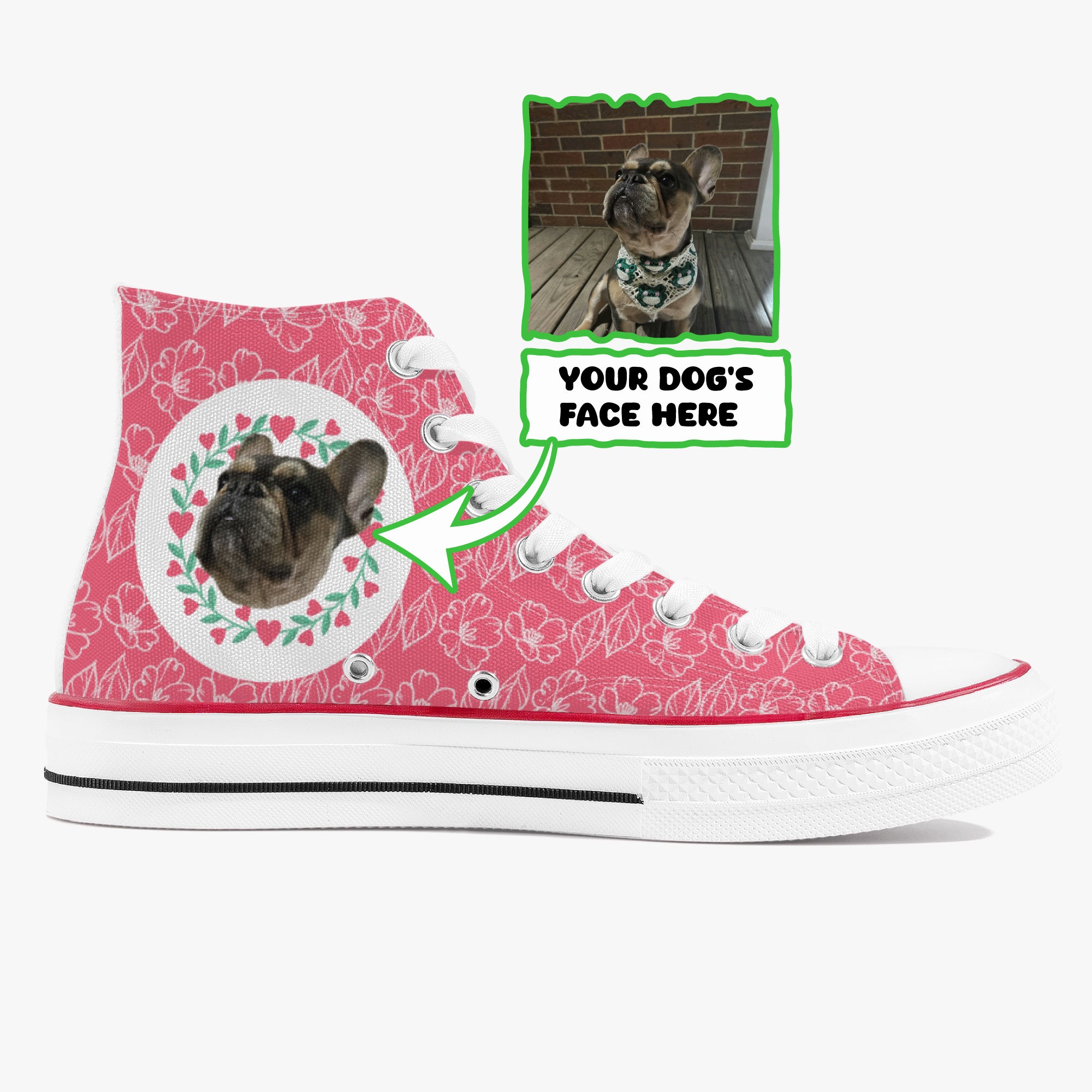 High-Top Personalized Classic Sneakers for Dog Park Days-fadou