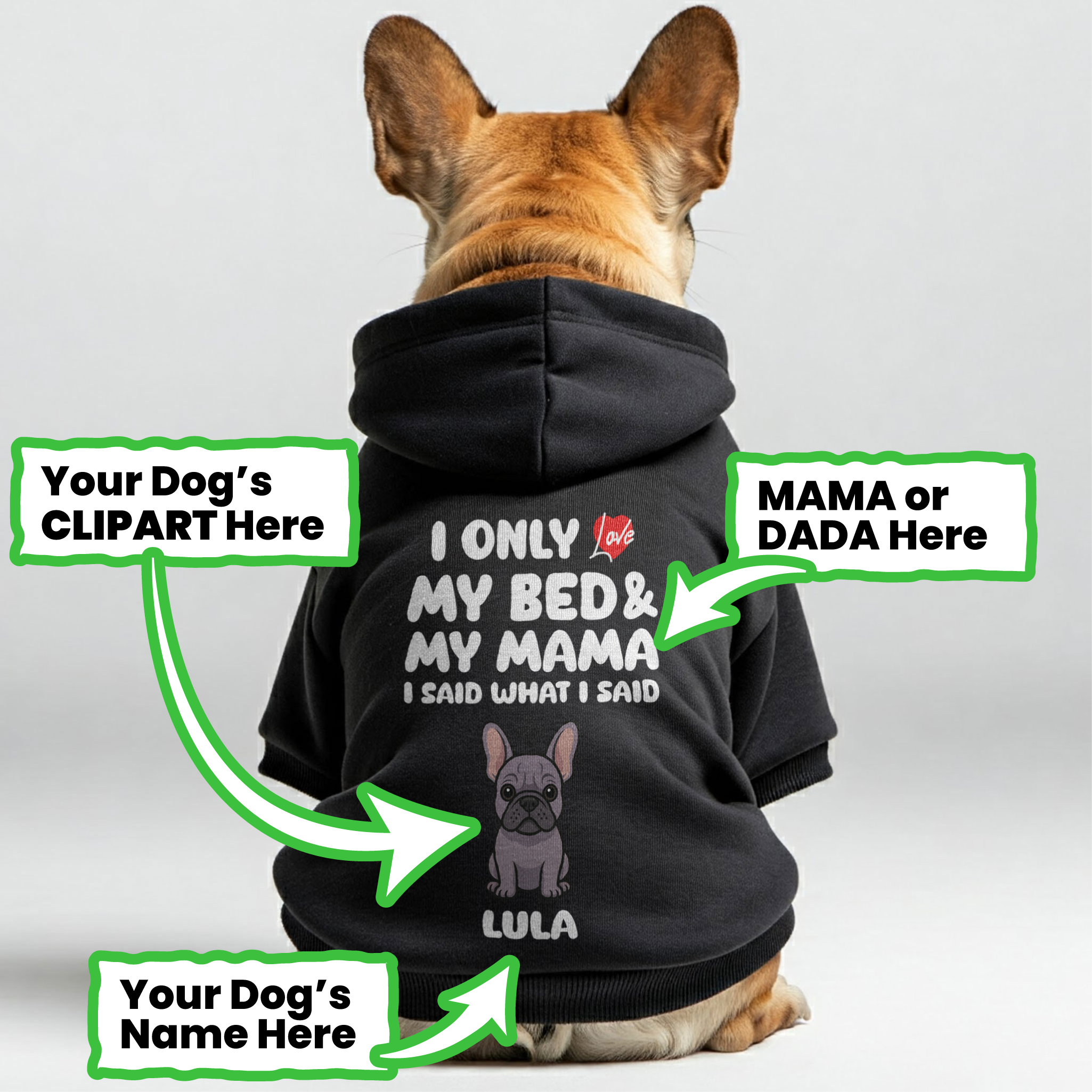 French Bulldog Cotton Dog Hoodie for Outdoor Adventures-fadou