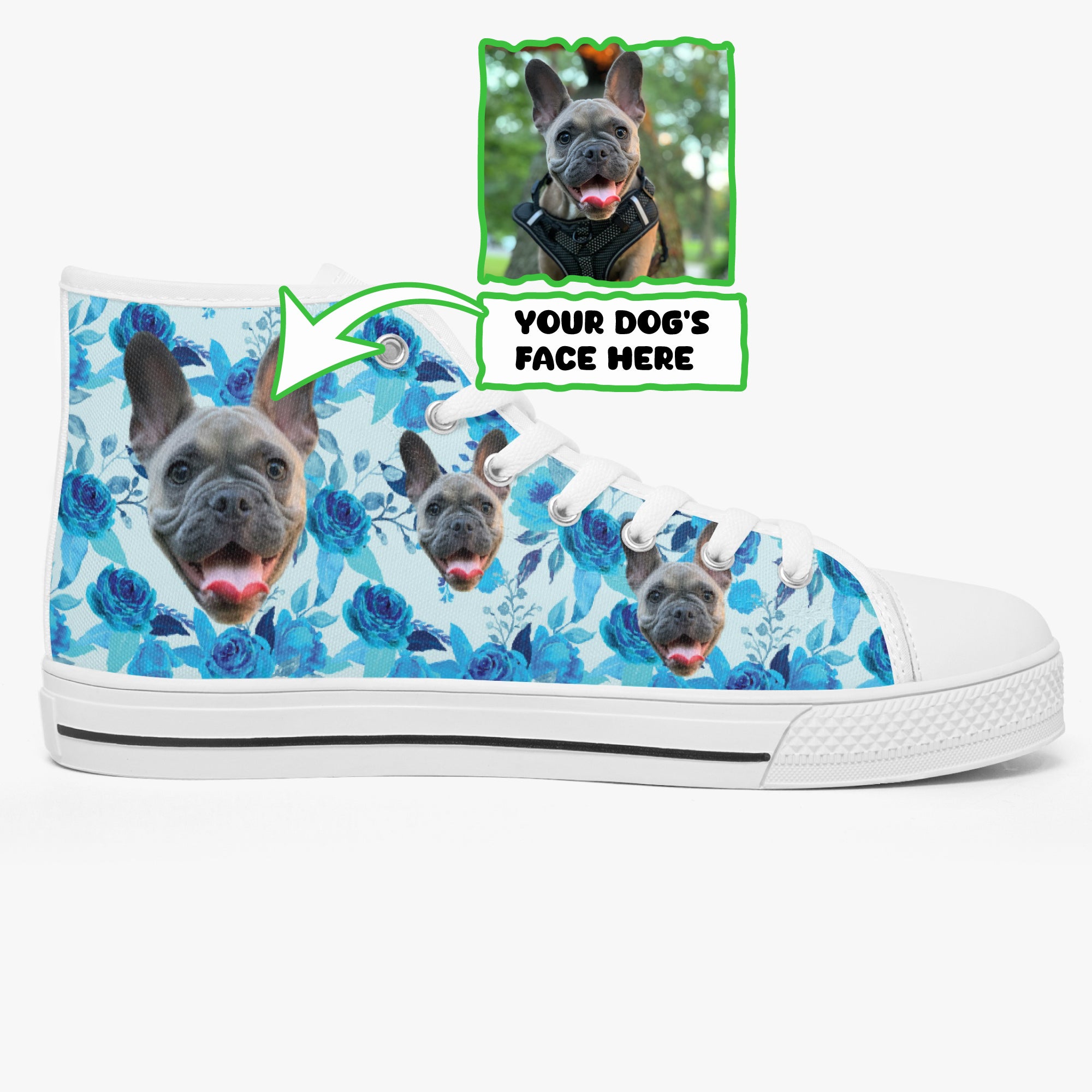 Frenchie Personalized Casual Footwear for Frenchie Enthusiasts-fadou