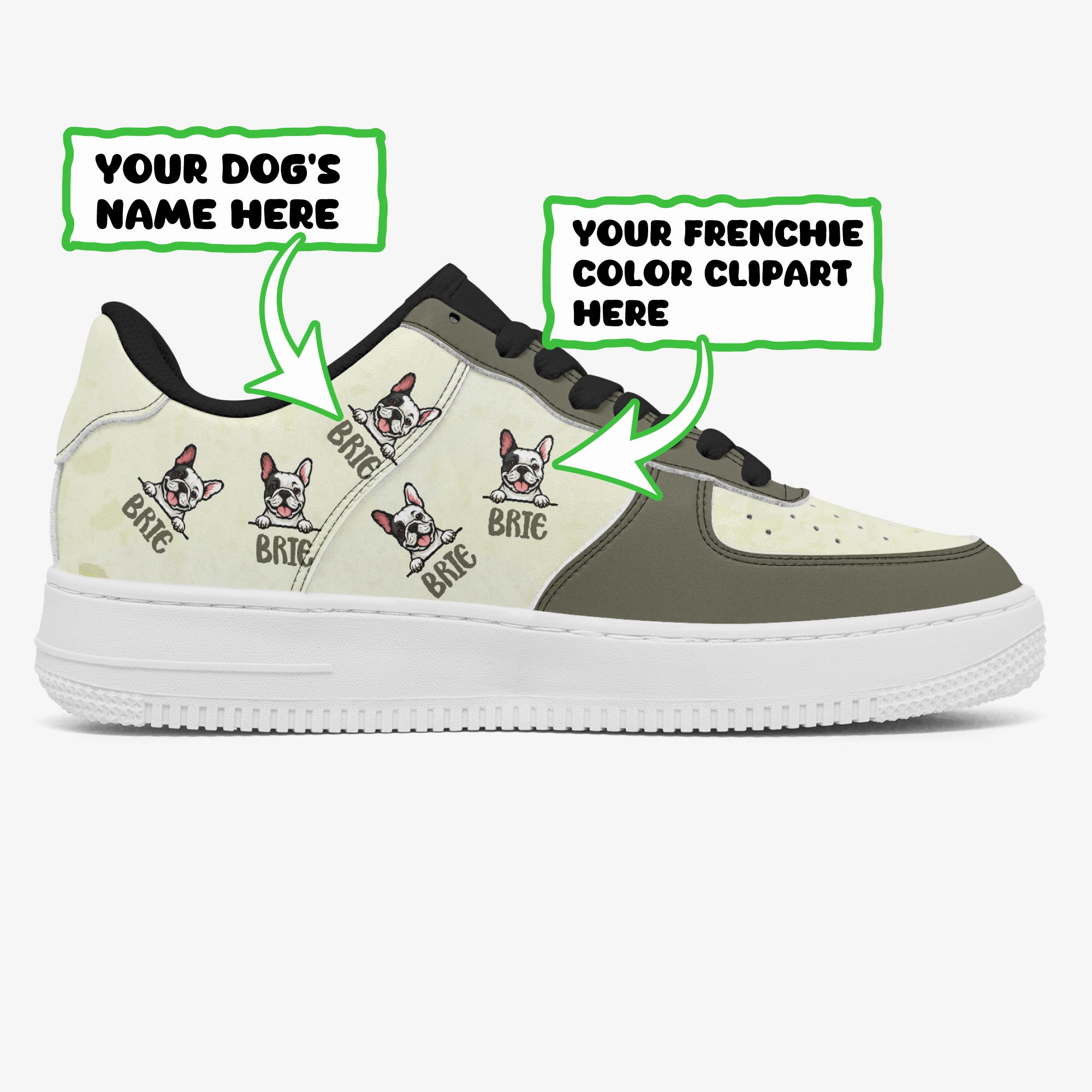 French Bulldog Personalized High-Top Shoes for Dog Lovers-fadou