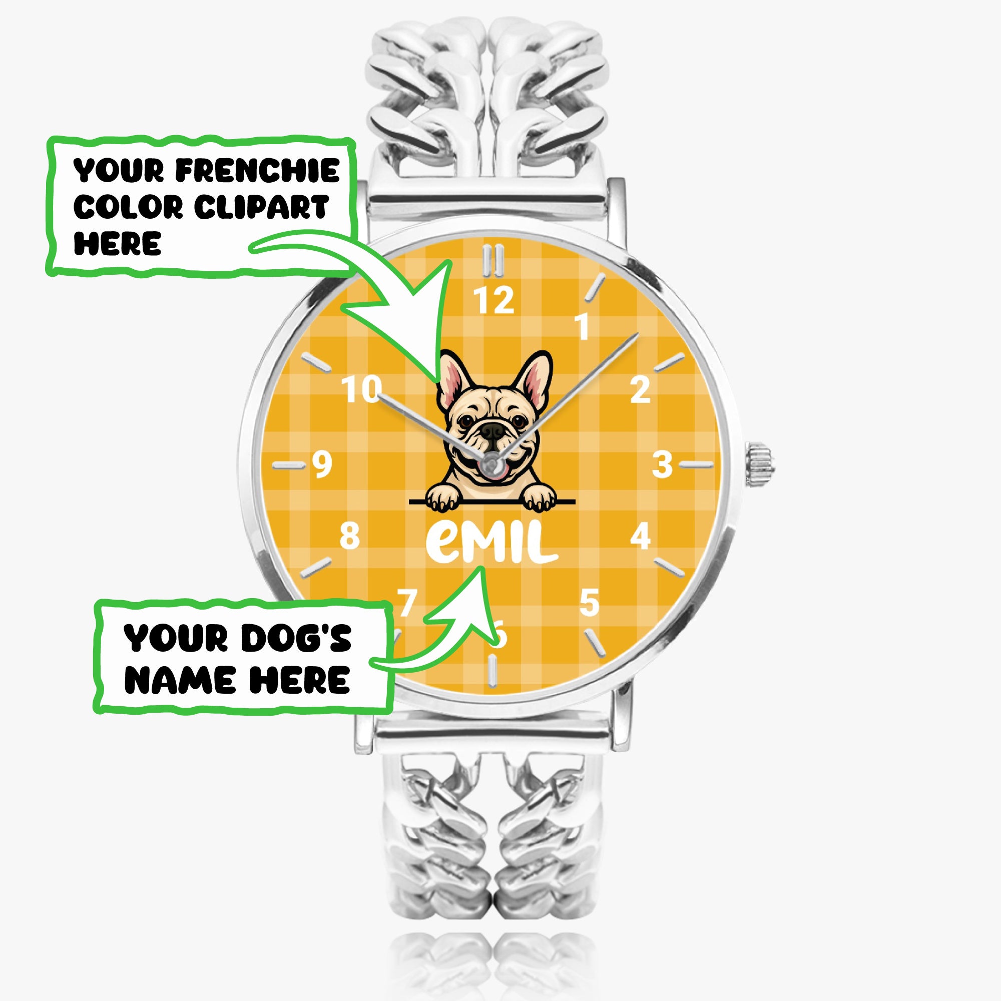 French Bulldog Personalized Quartz Timepiece for Pet Culture-fadou