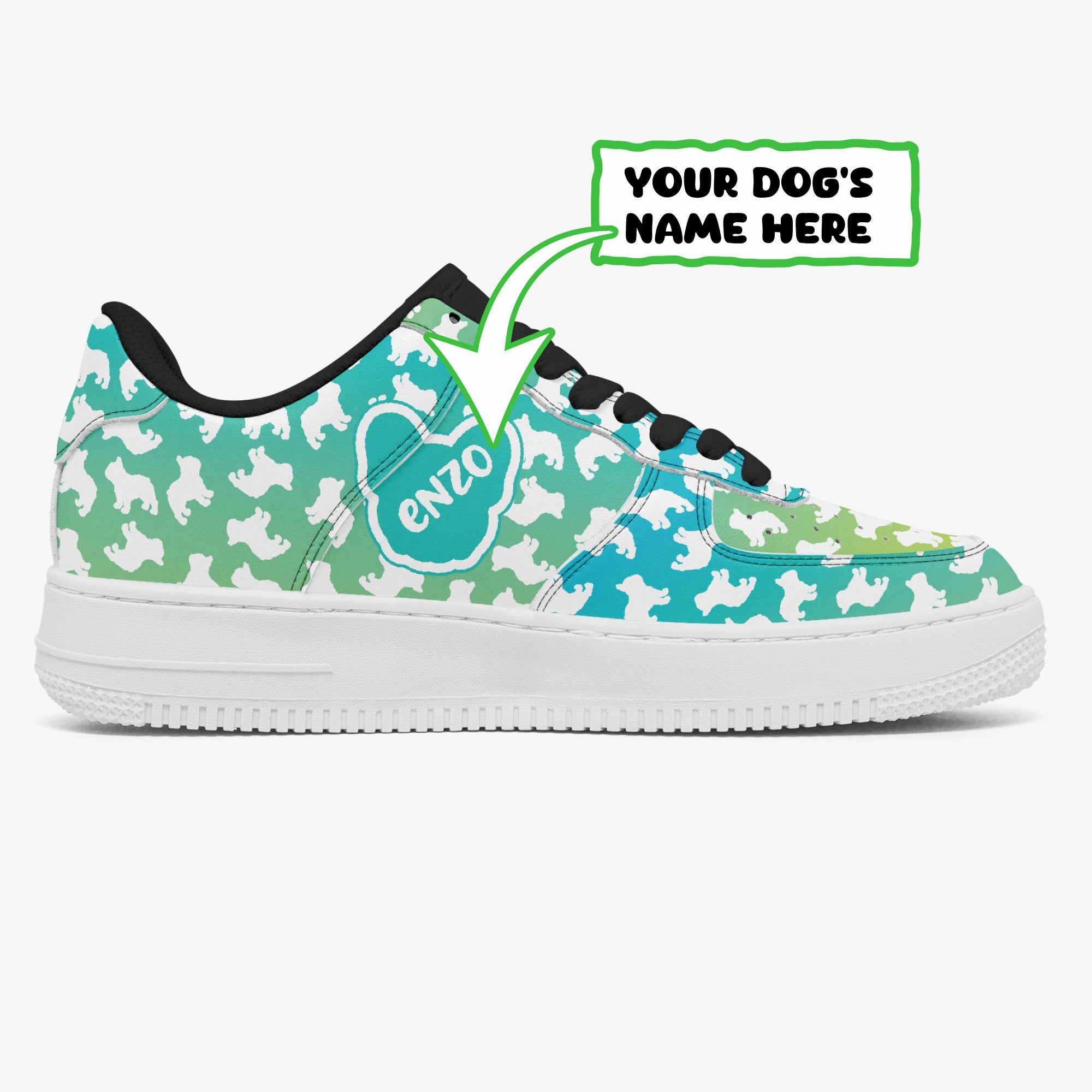 French Bulldog Personalized Classic Sneakers for Dog Moms & Dads-fadou