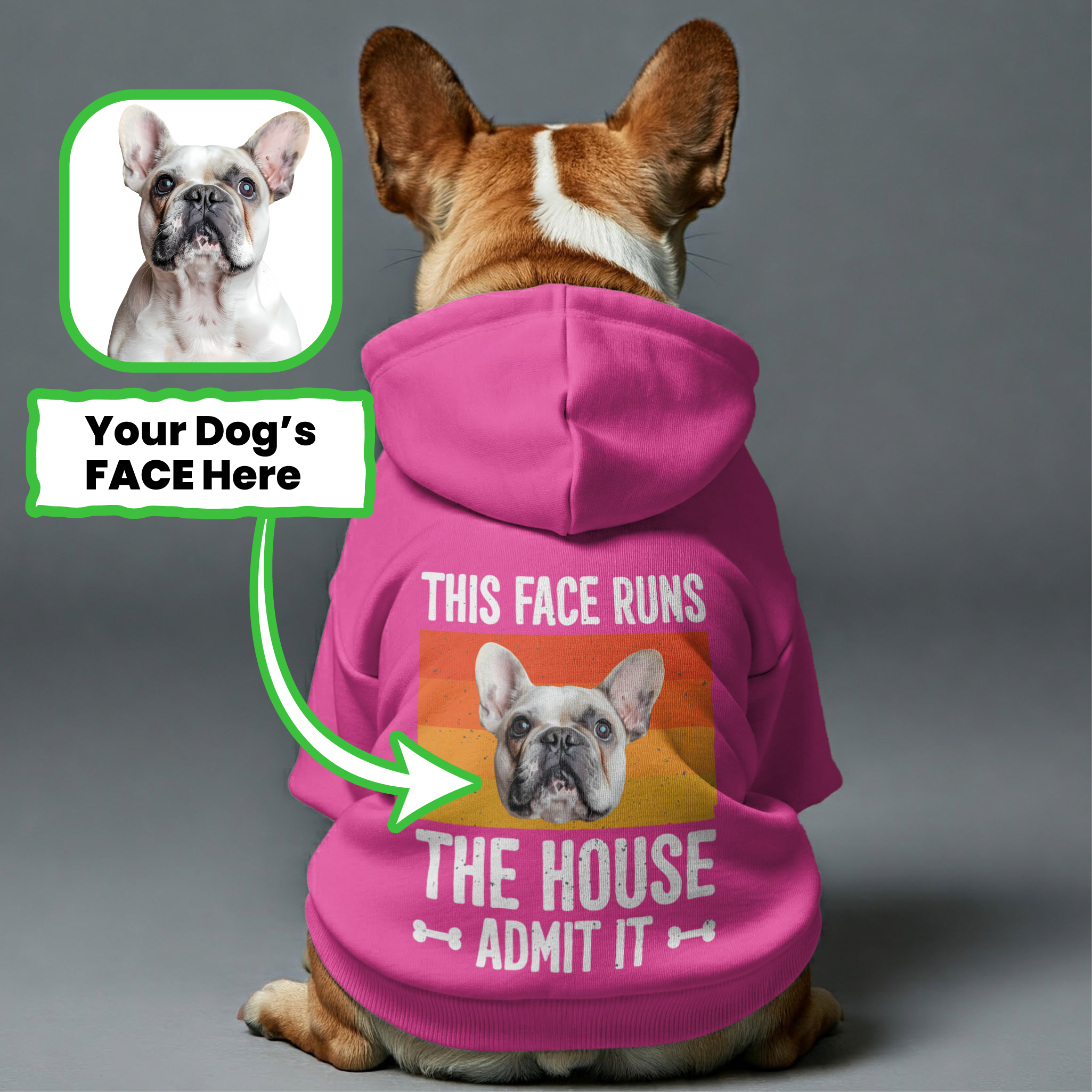 This French Bulldog Pet Sweatshirt for Short-Nosed Dogs-fadou