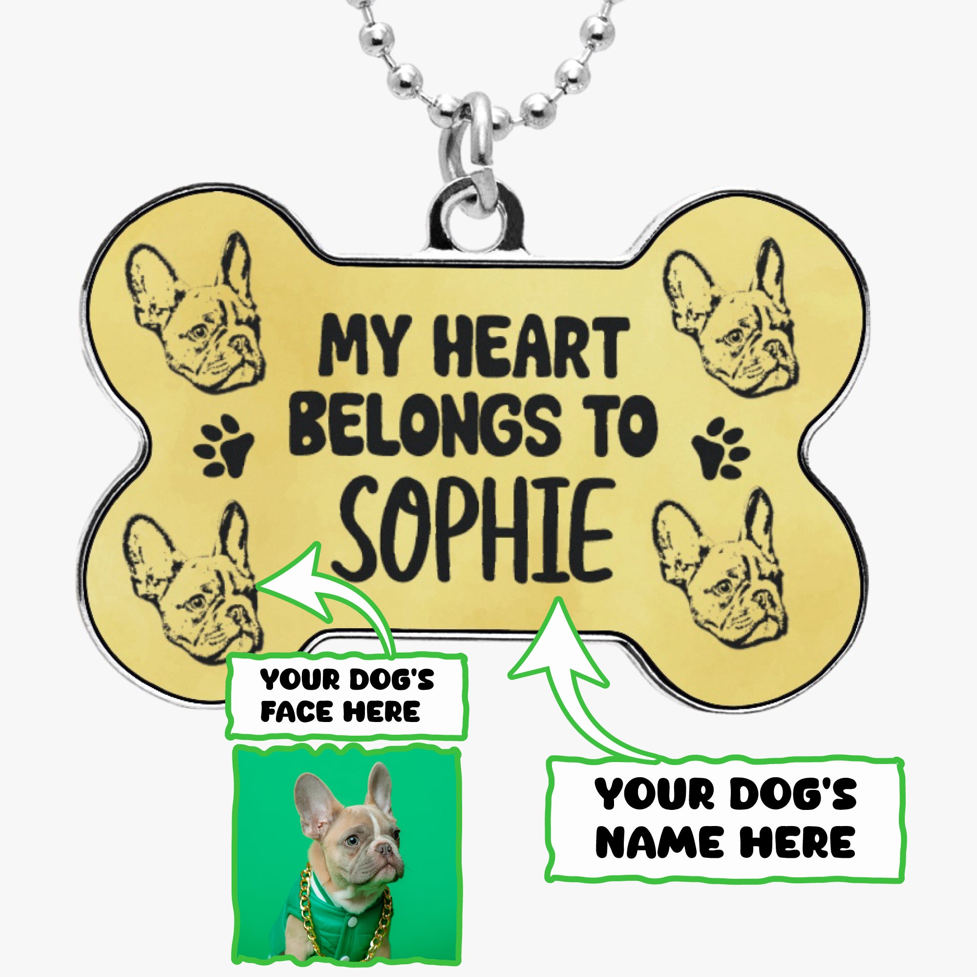 My French Bulldog Pet Lover Jewelry for Dog Moms & Dads-fadou