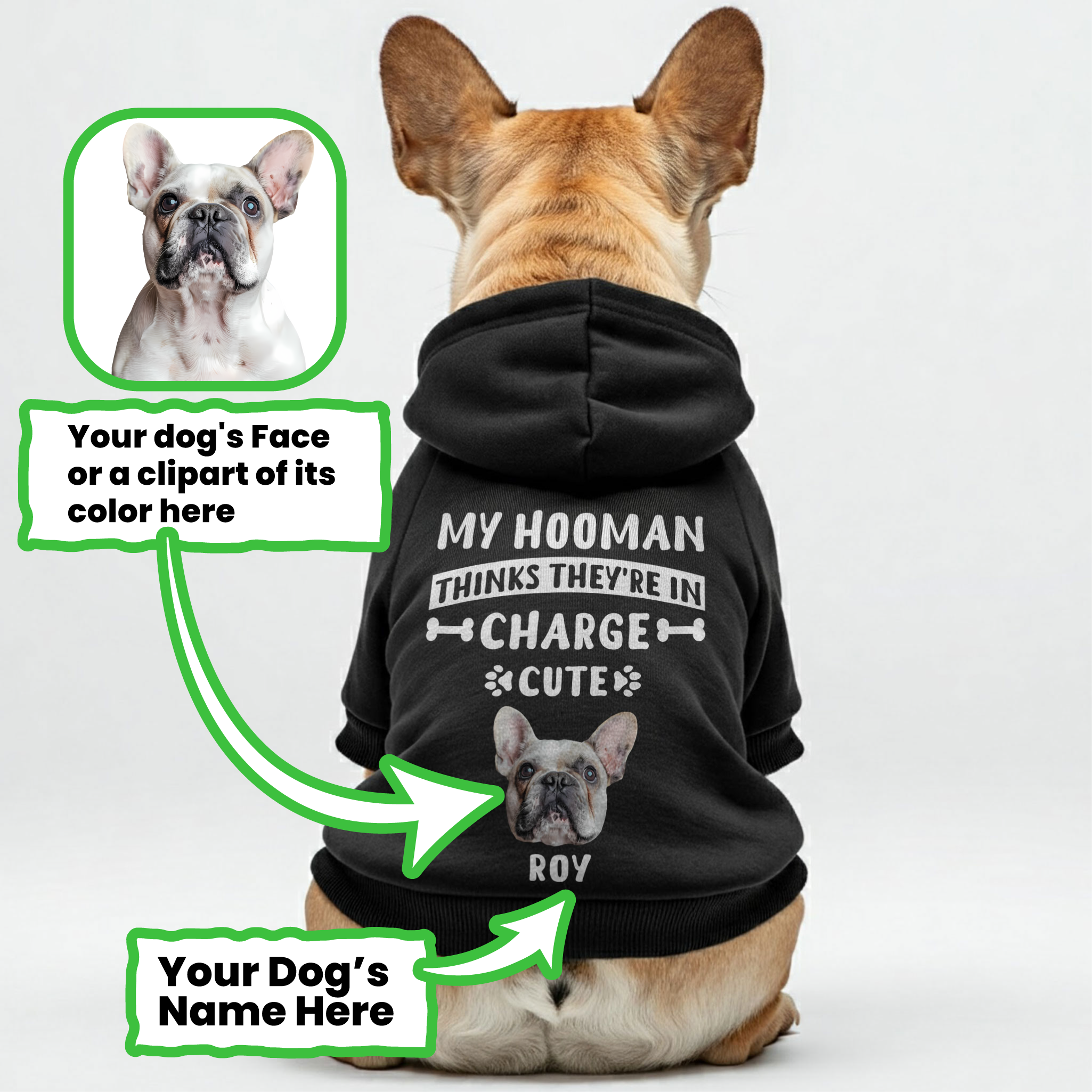 French Bulldog Stylish Pet Sweatshirt for Brachycephalic Dogs-fadou