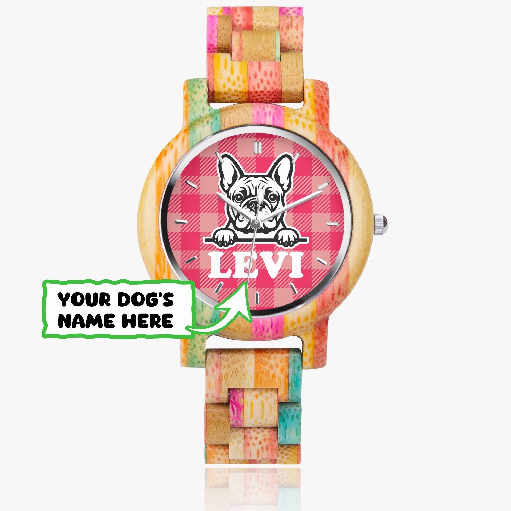 French Bulldog Personalized Casual Watch for Dog Lovers-fadou