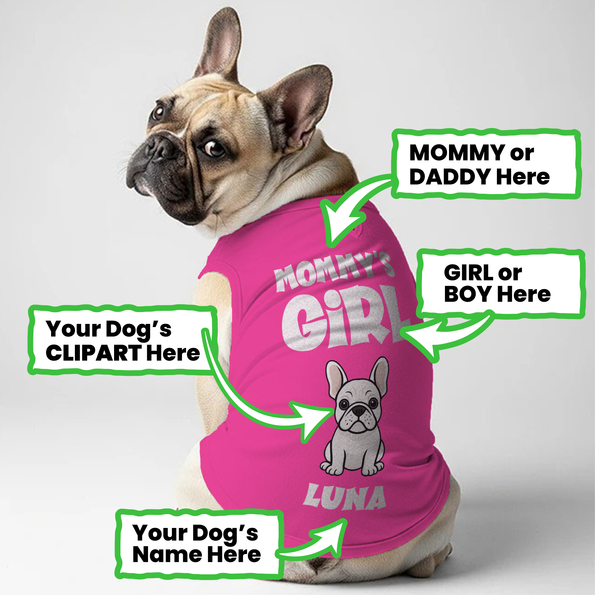 Custom Personalized Cotton T-Shirt for Frenchie Enthusiasts-fadou