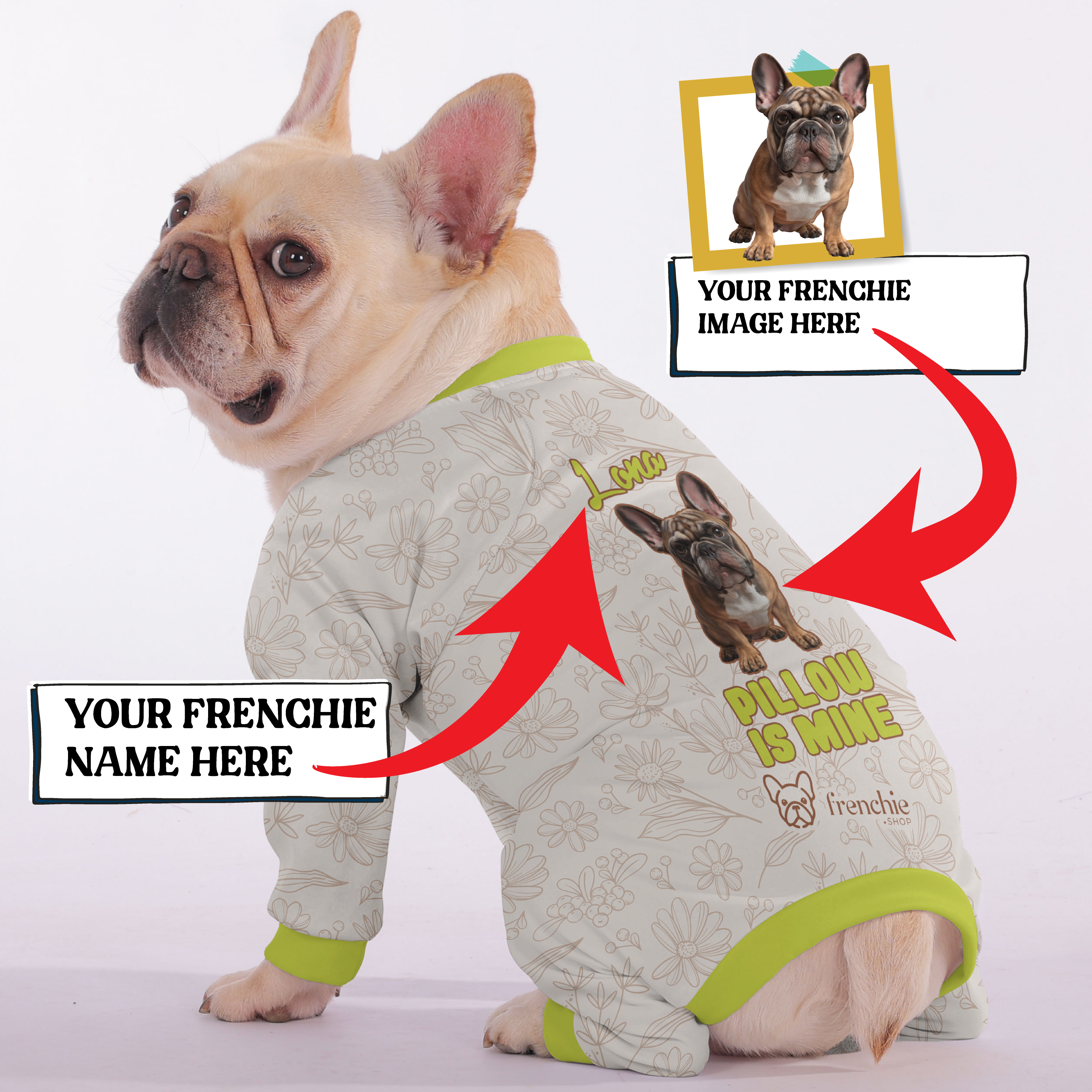French Bulldog Personalized Dog Pajamas for Outdoor Adventures-fadou