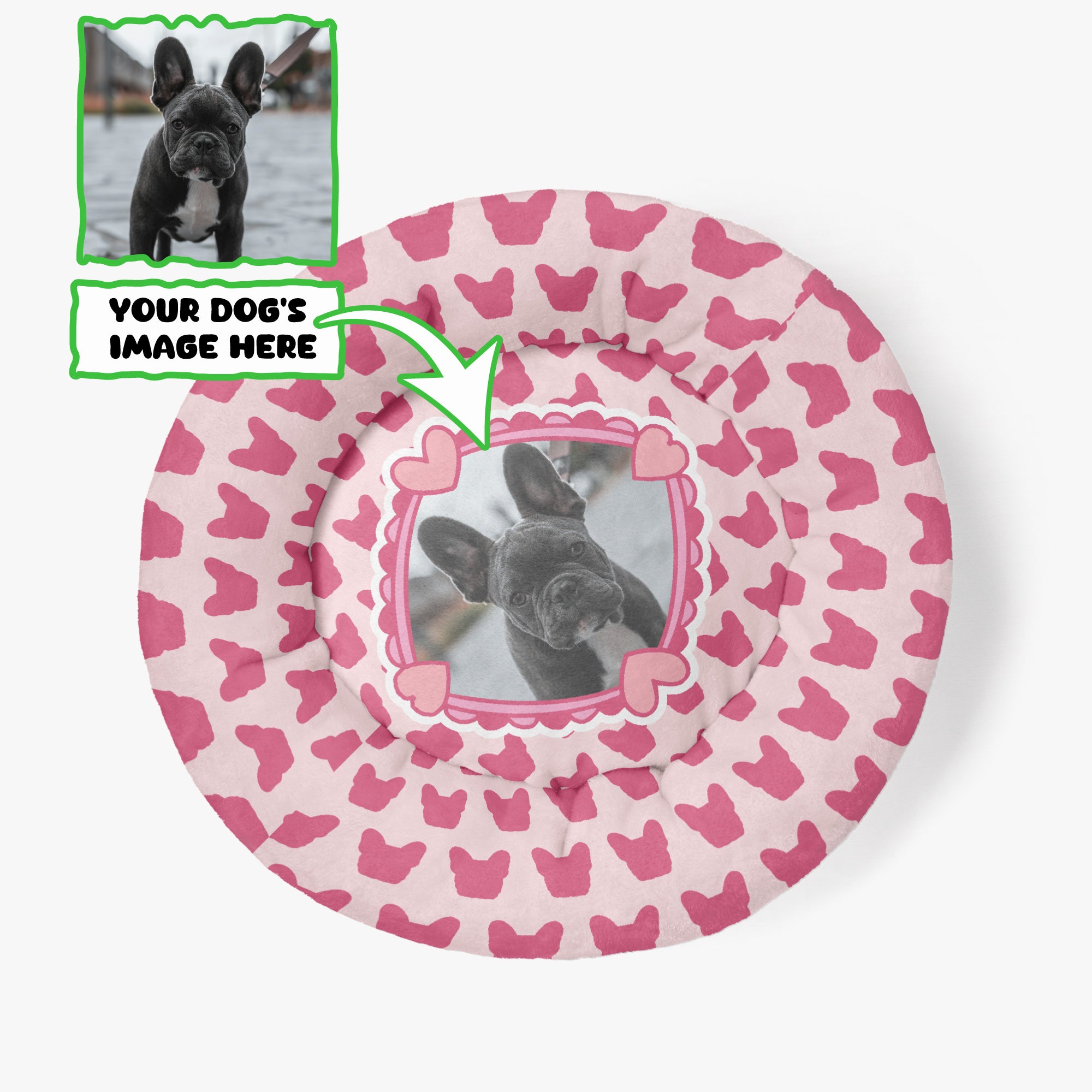 French Bulldog Personalized Dog Lounger for Brachycephalic Dogs-fadou