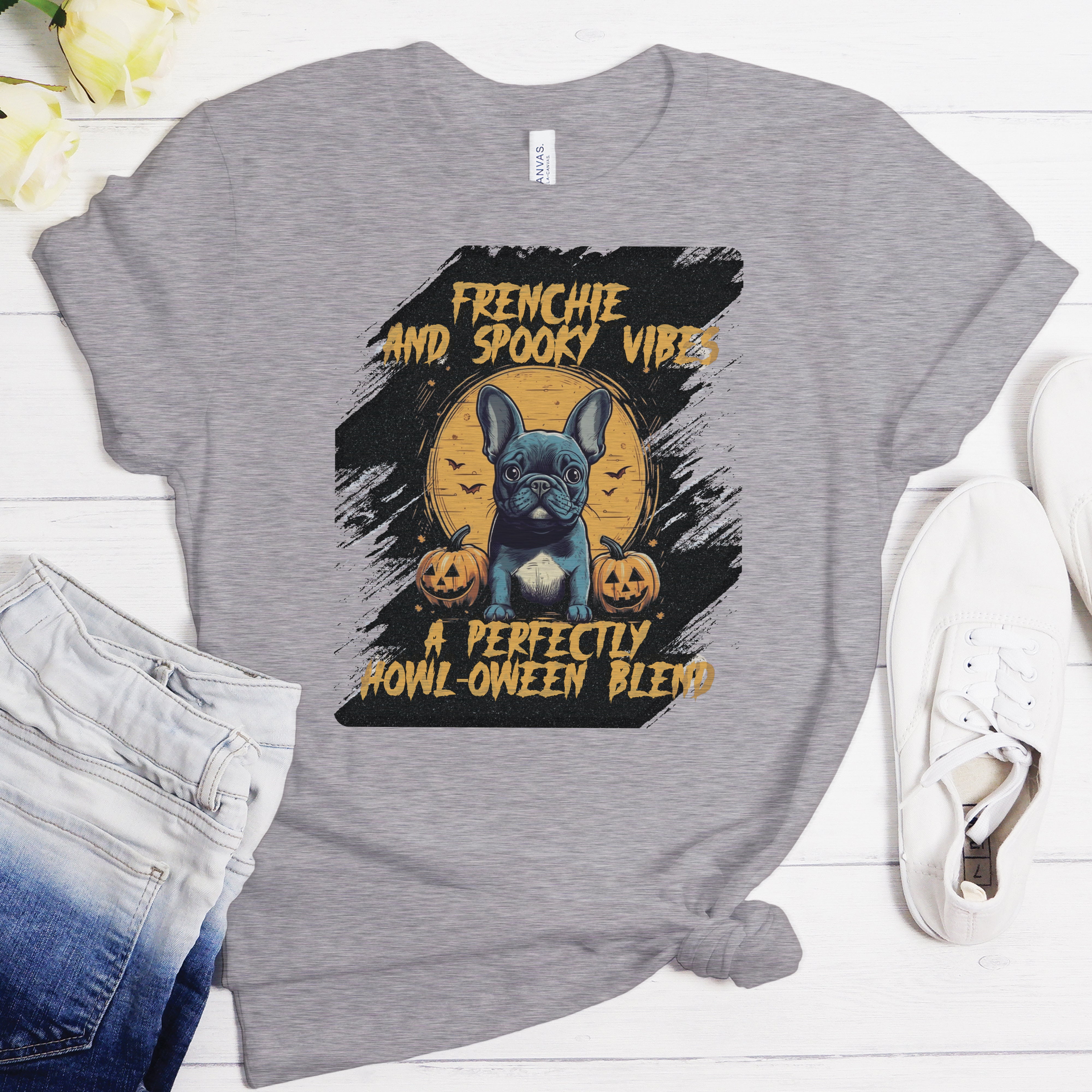 French Bulldog Adorable Cotton T-Shirt for Frenchie Enthusiasts-fadou