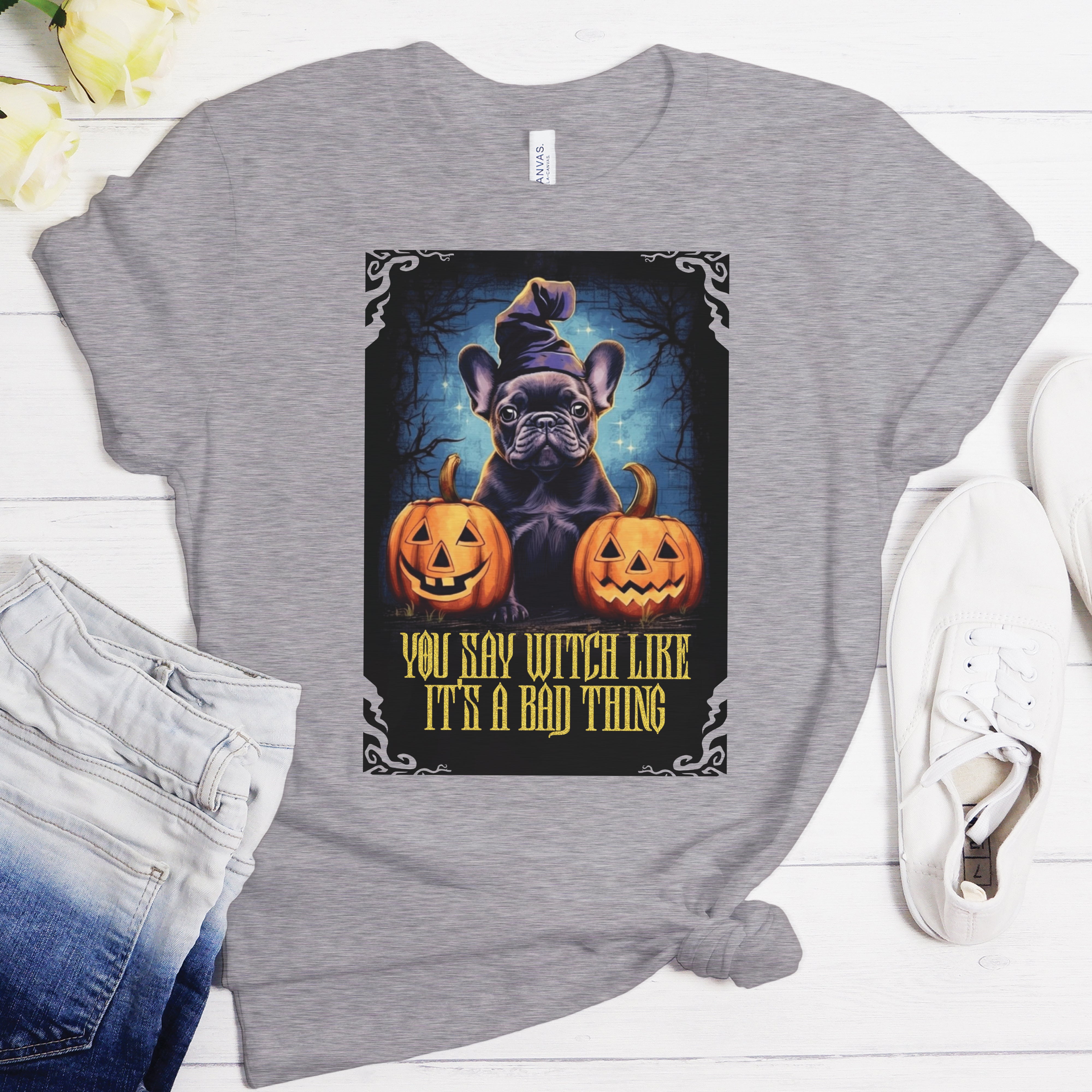 Frenchie Halloween Unisex Shirt for Frenchie Enthusiasts-fadou