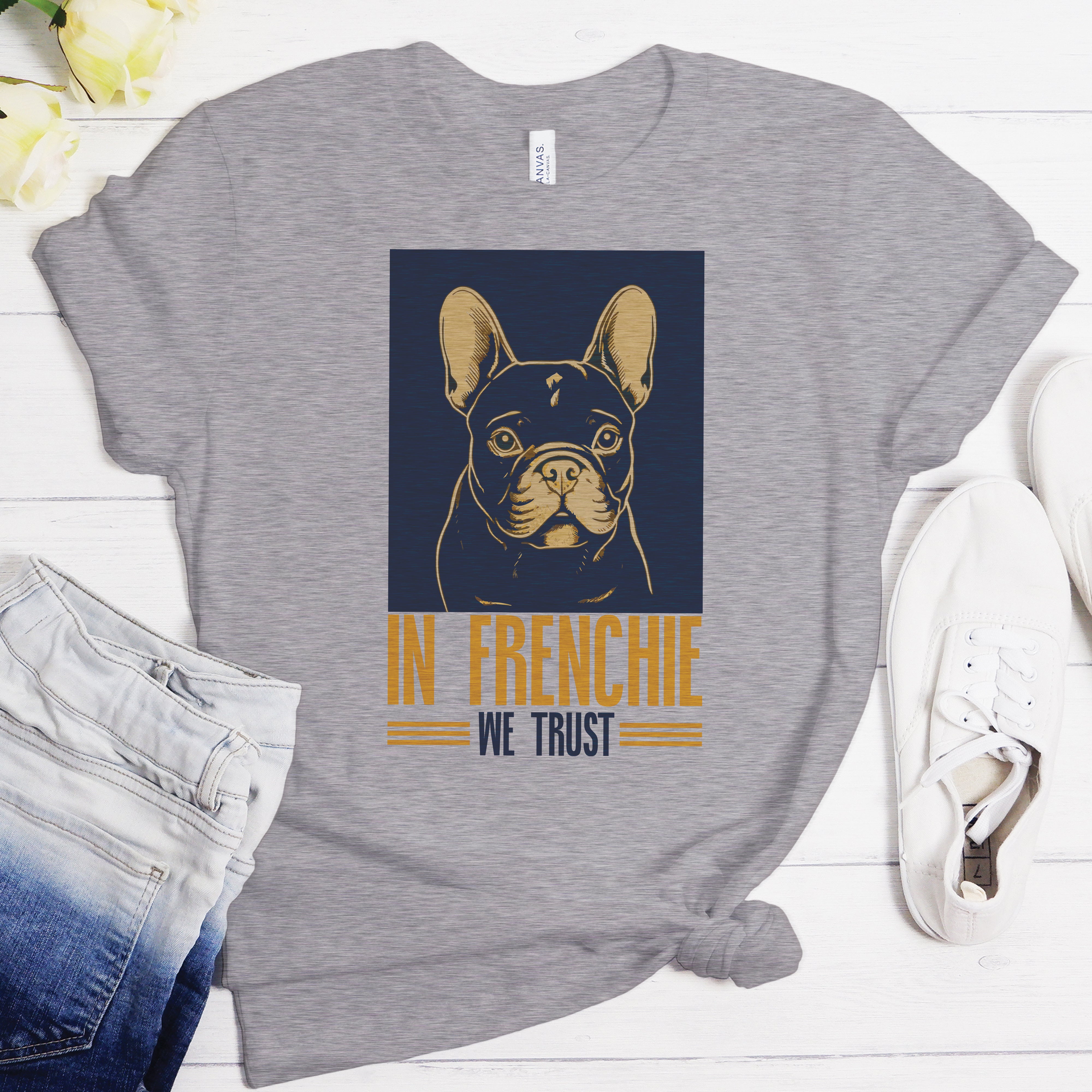 French Bulldog Elegance - Unisex T-Shirt for Bulldog Owners-fadou