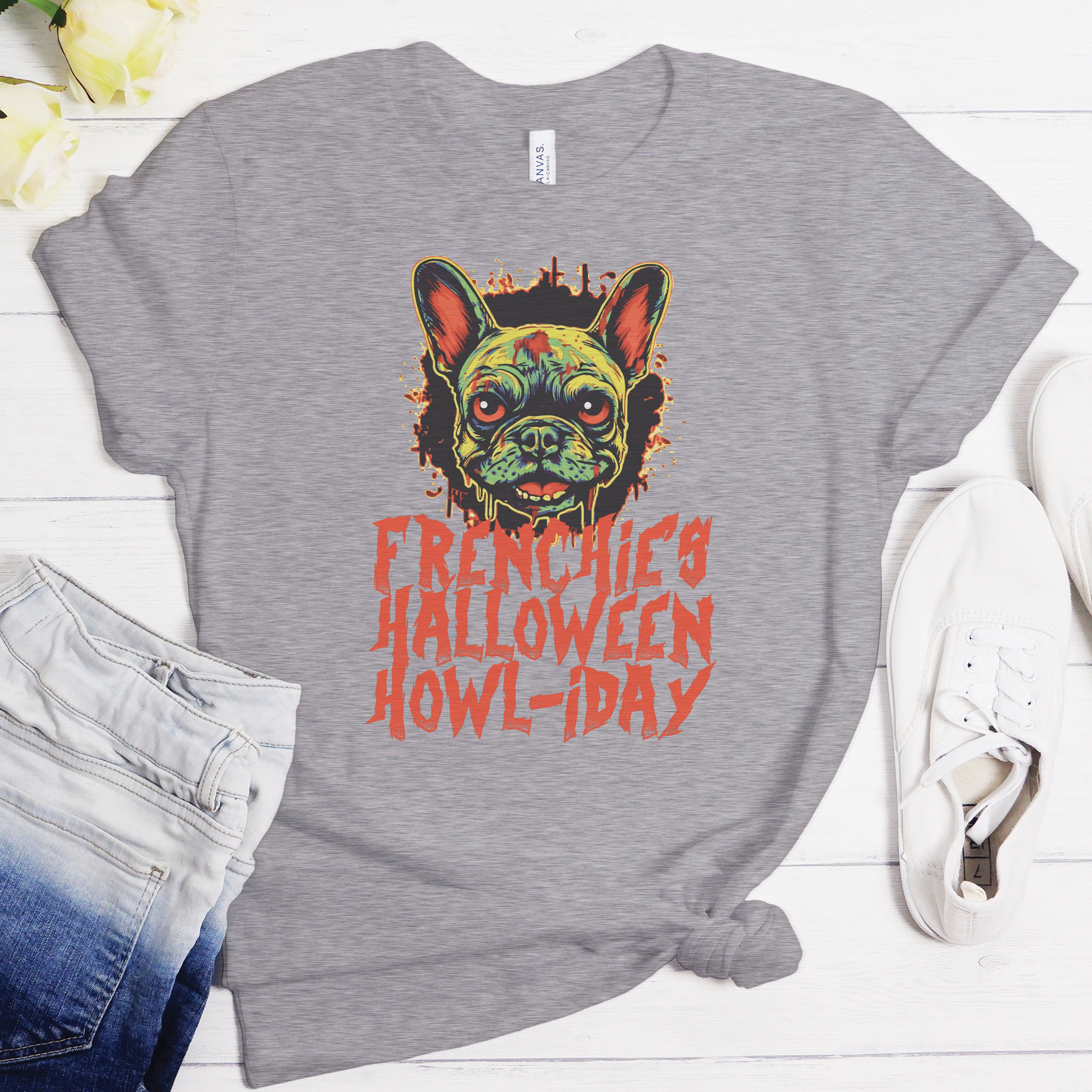 Frenchie Zombie - Unisex T-Shirt for Frenchie Enthusiasts-fadou