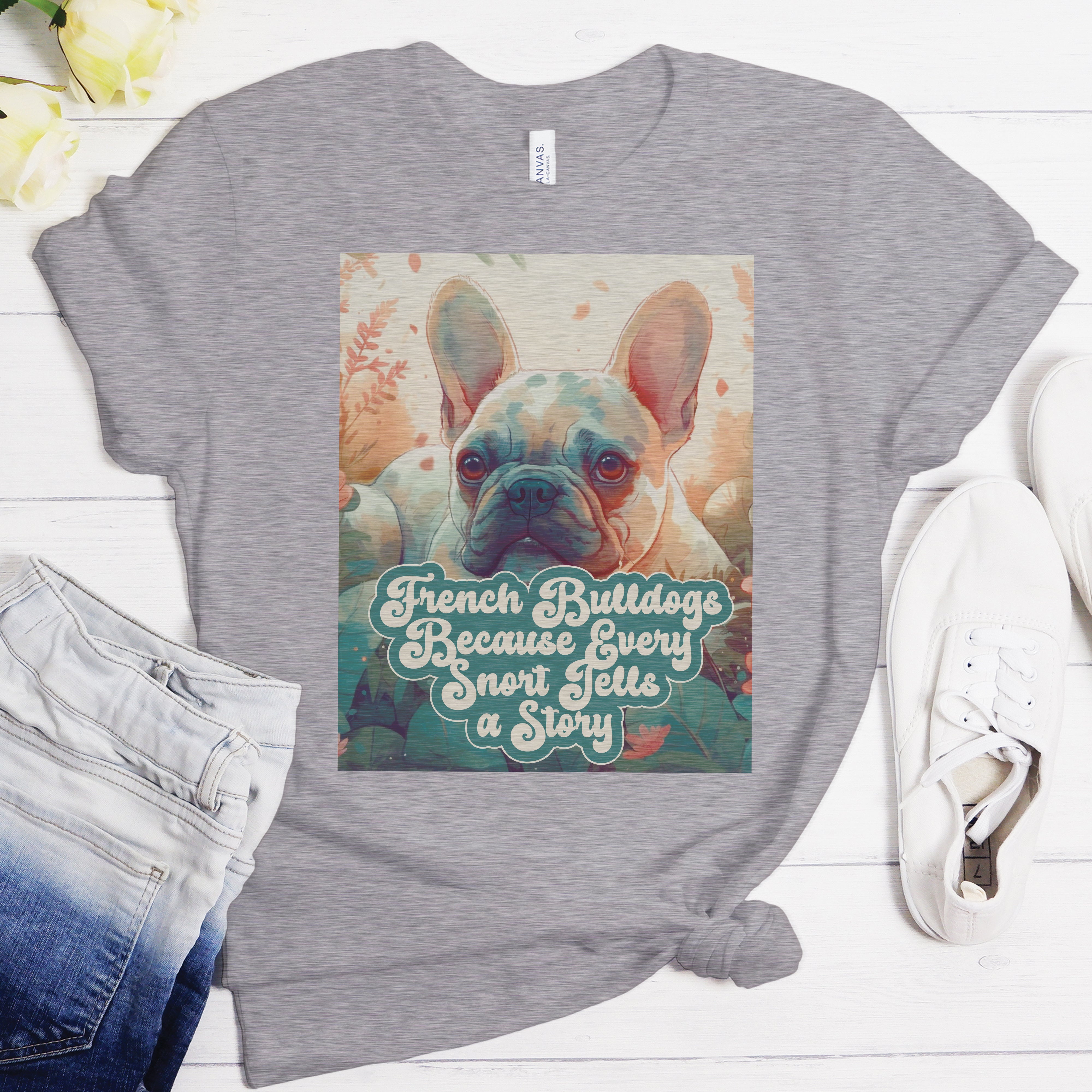 French Bulldog's Snort - Unisex T-Shirt for Frenchie Fans-fadou