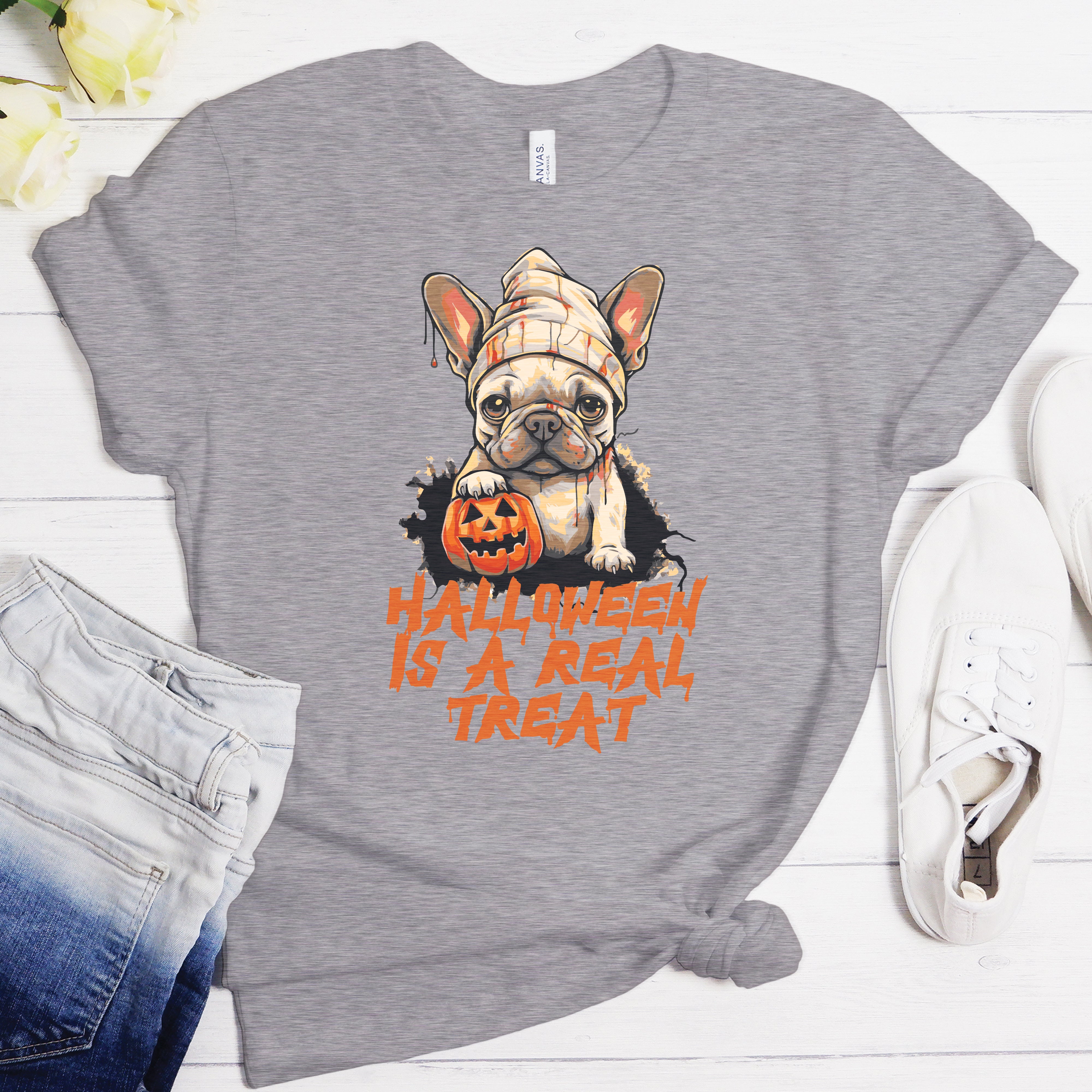 French Bulldog Halloween Unisex Shirt for Frenchie Enthusiasts-fadou
