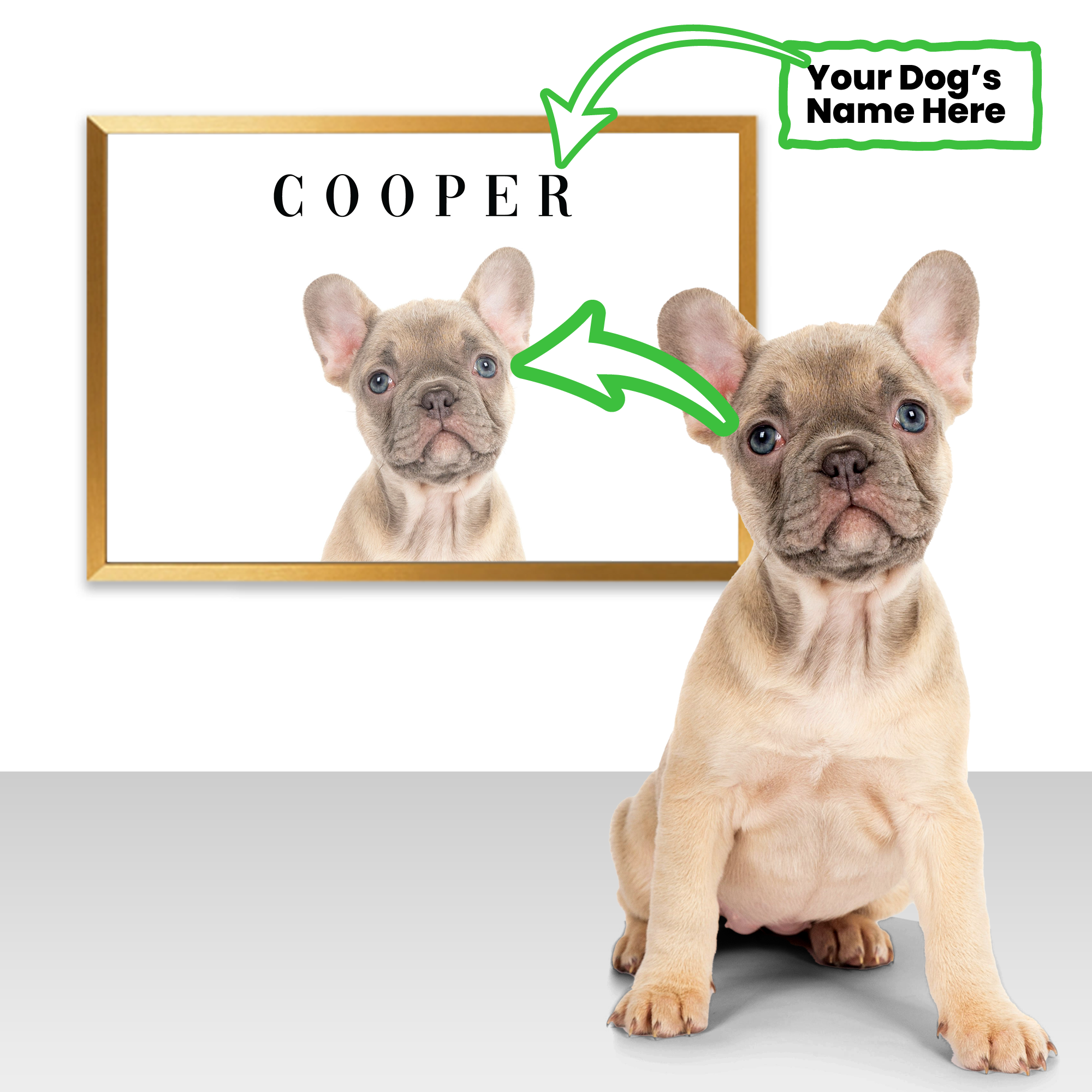 French Bulldog Personalized Framed Poster for Dog Moms & Dads-fadou