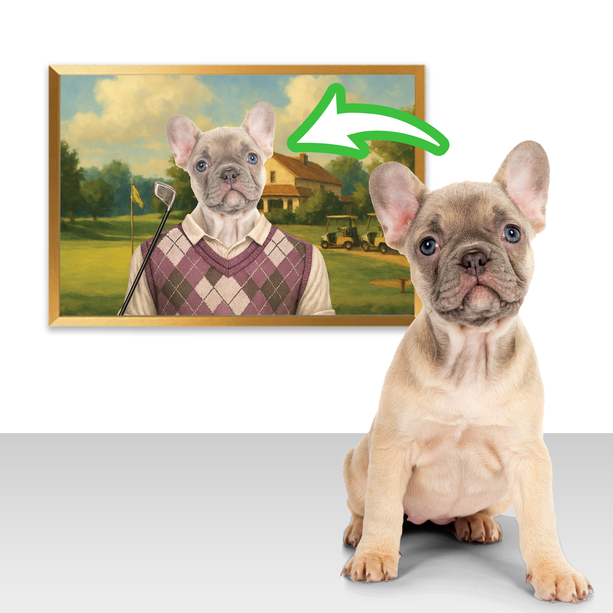 French Bulldog Personalized Canvas Wall Art for Everyday Wear-fadou
