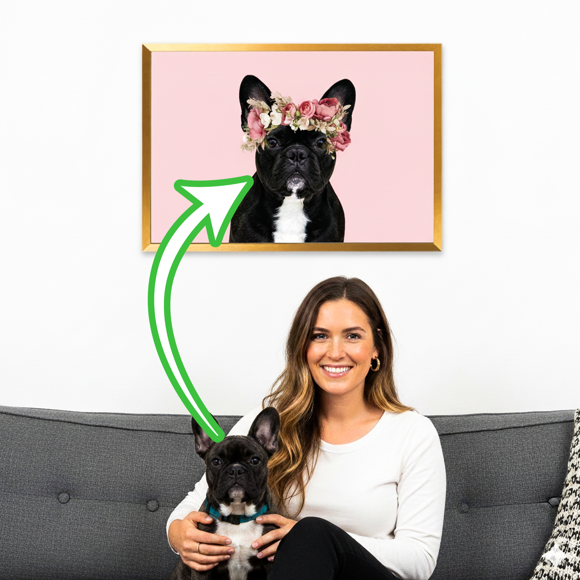 French Bulldog Personalized Wall Print for Bulldog Owners-fadou