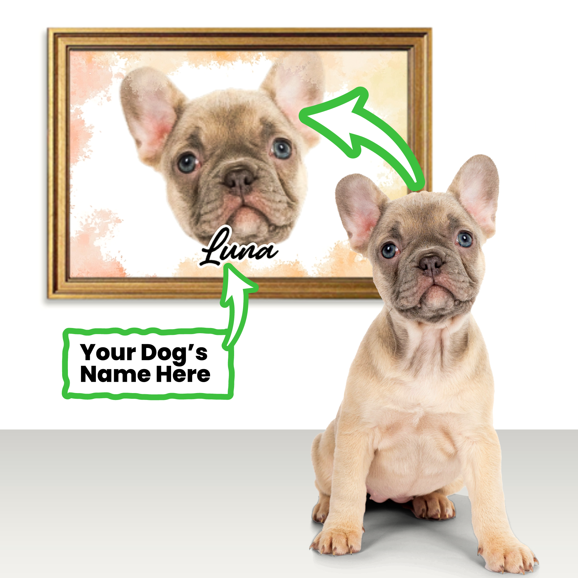 French Bulldog Personalized Framed Poster for Bulldog Owners-fadou