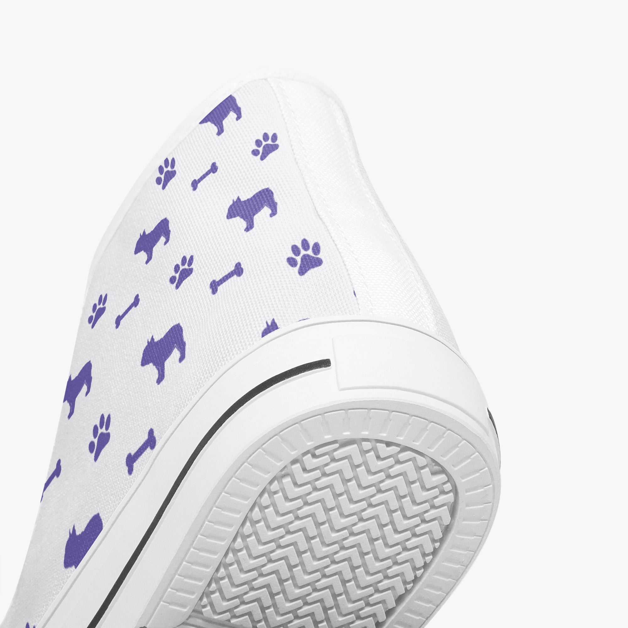 French Bulldog High-Top High-Top Shoes for Everyday Wear-fadou