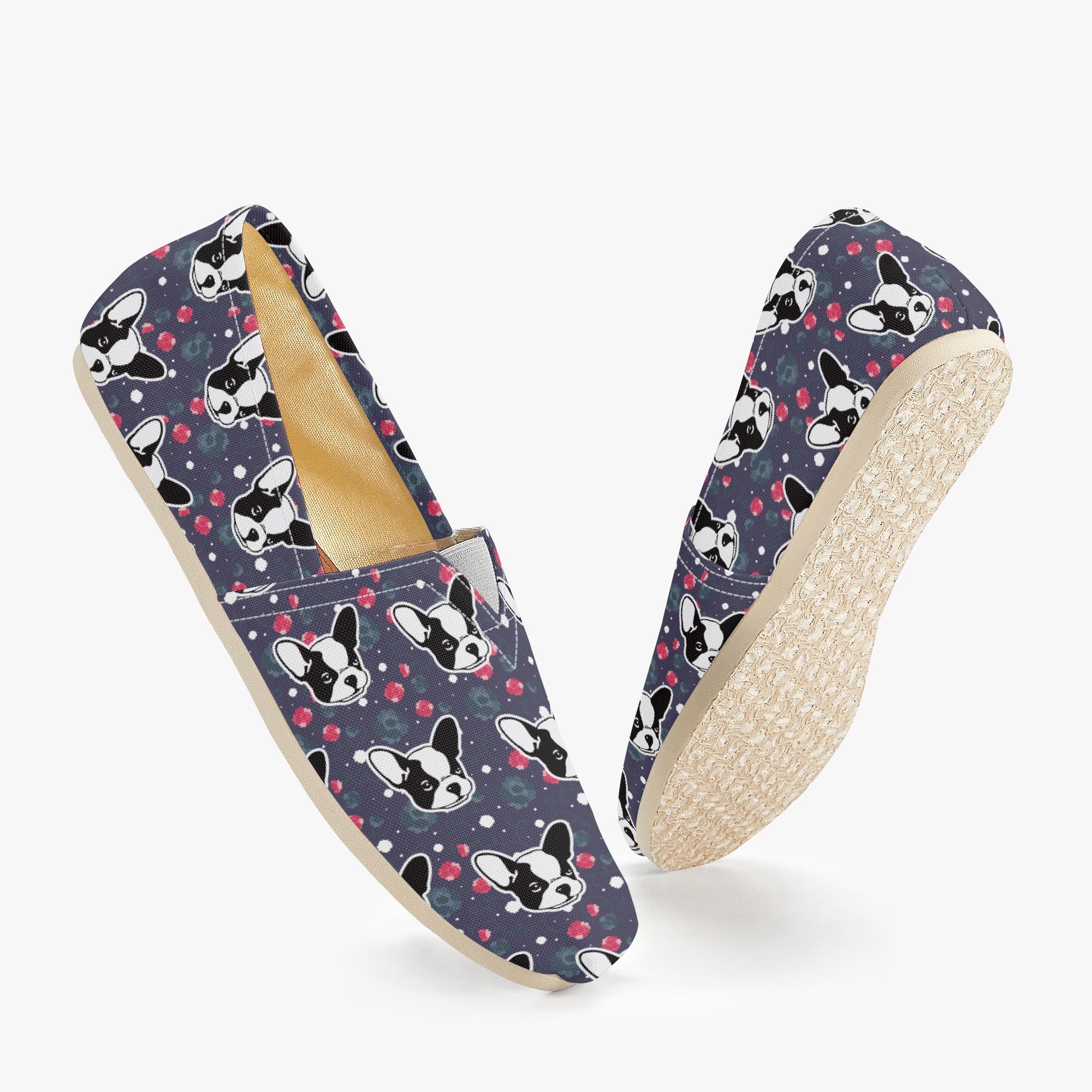 French Bulldog Casual Classic Sneakers for Dog Park Days-fadou