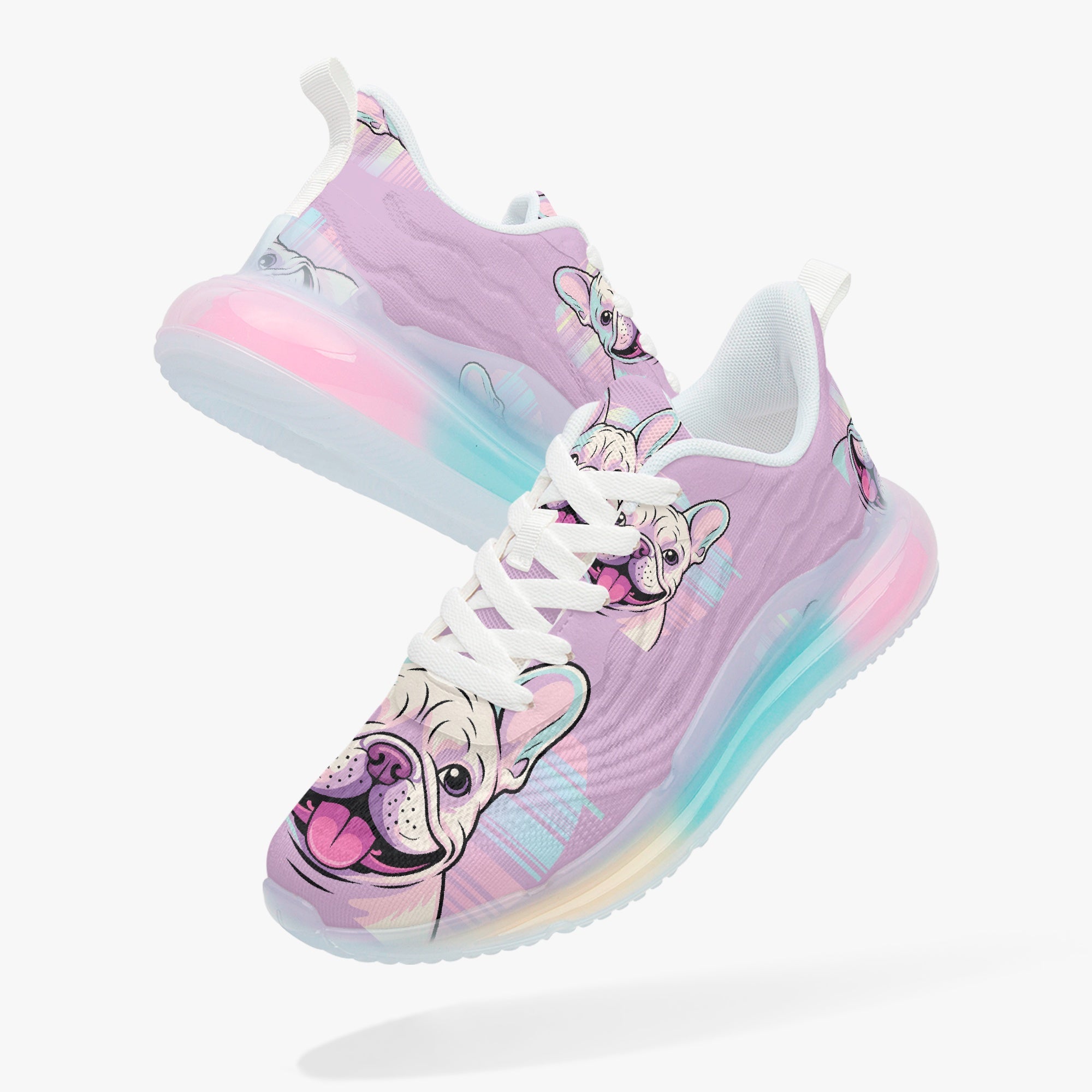 French Bulldog Lightweight High-Top Shoes for Frenchie Enthusiasts-fadou