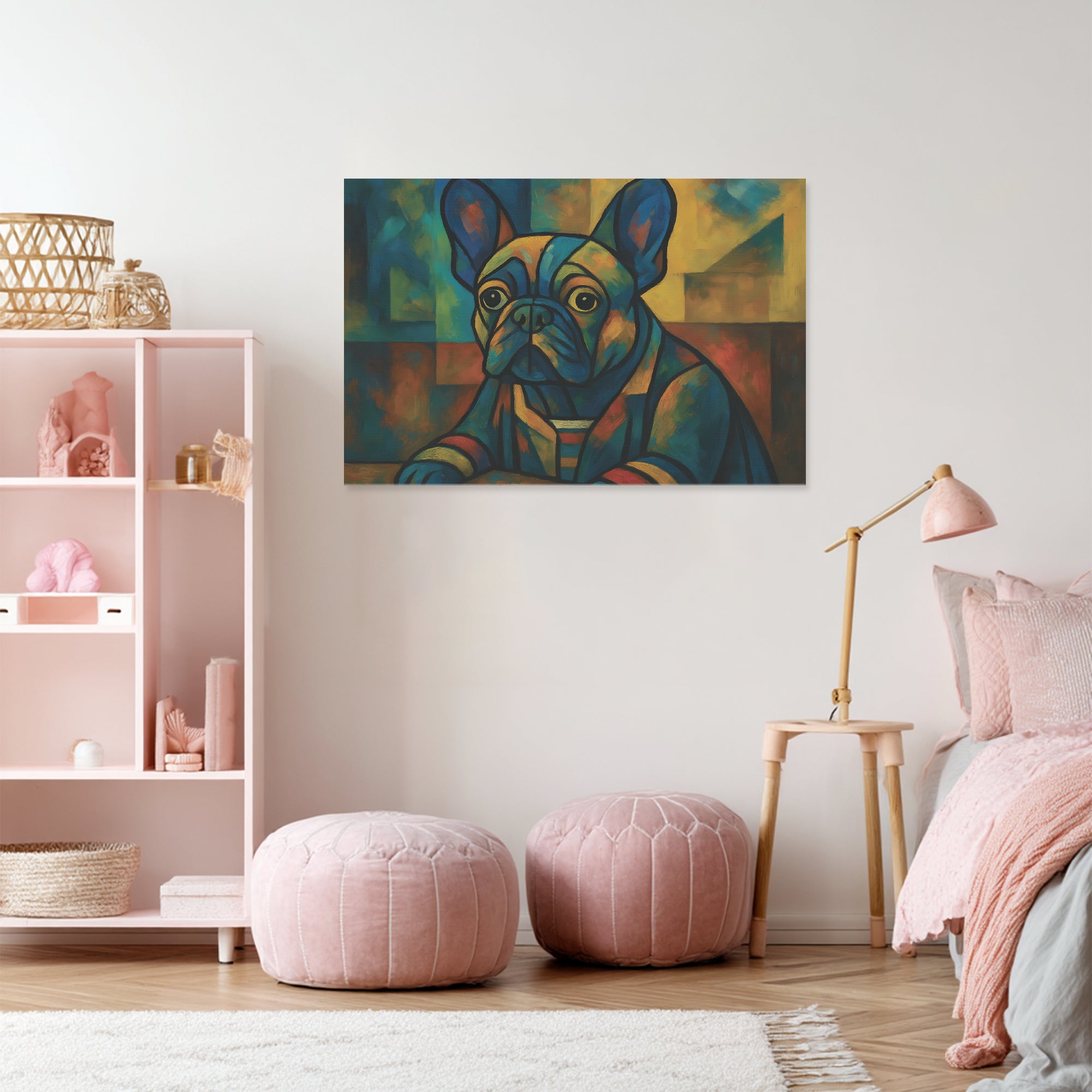 Frenchie Adorable Decorative Canvas for Dog Moms & Dads-fadou