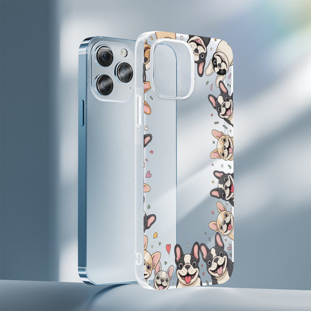 Clear Silicone Protective Case for Frenchie Enthusiasts-fadou