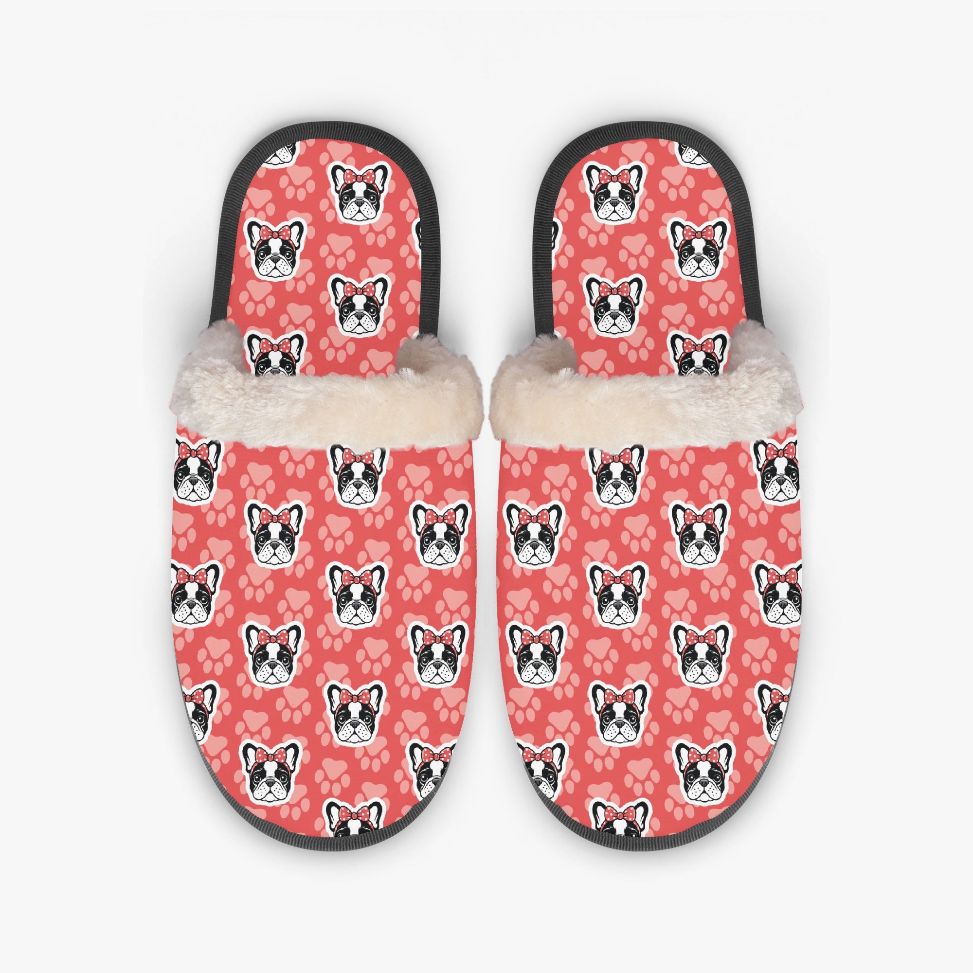 Rosie Frenchie Soft House Shoes for Frenchie Enthusiasts-fadou