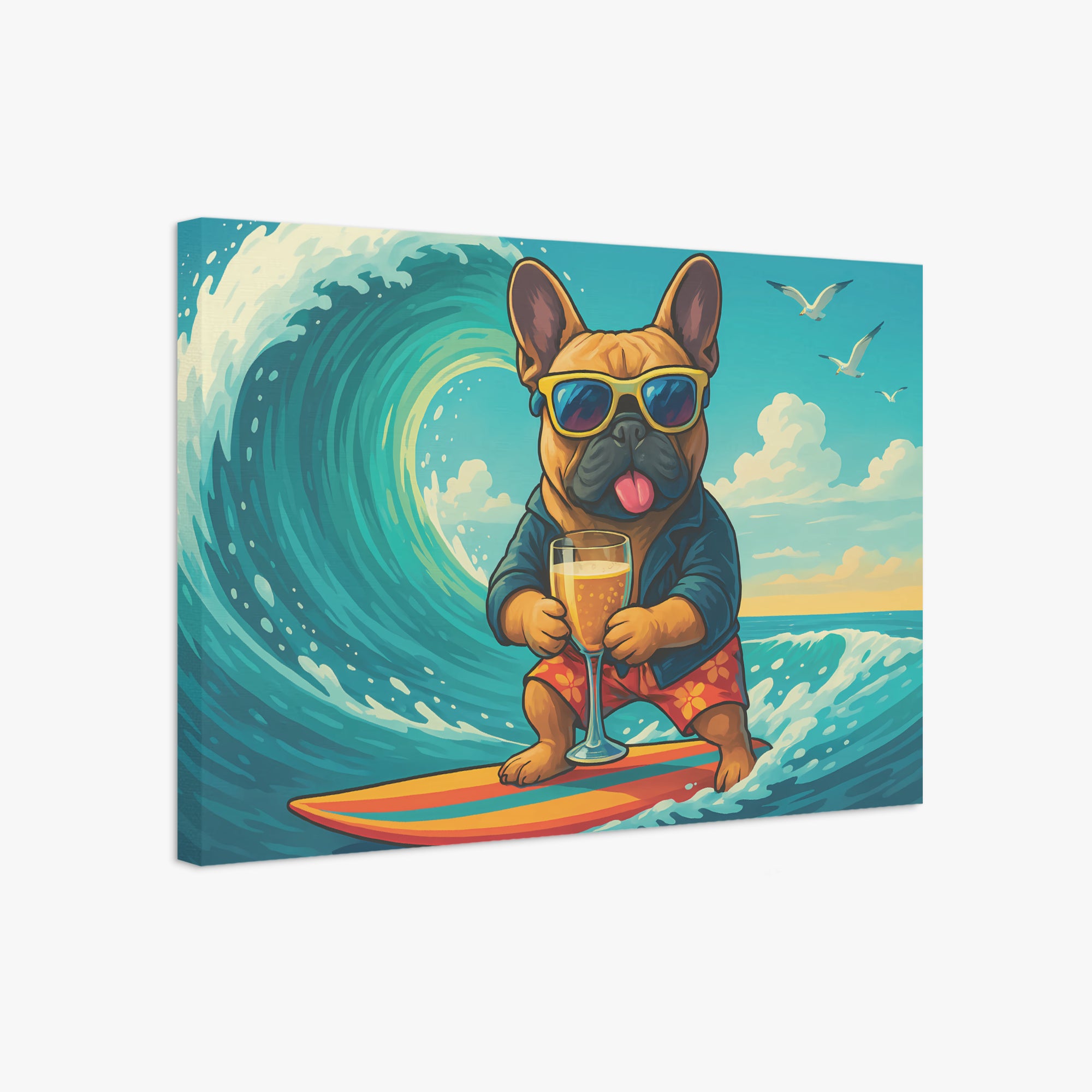 French Bulldog Adorable Canvas Wall Art for Dog Moms & Dads-fadou