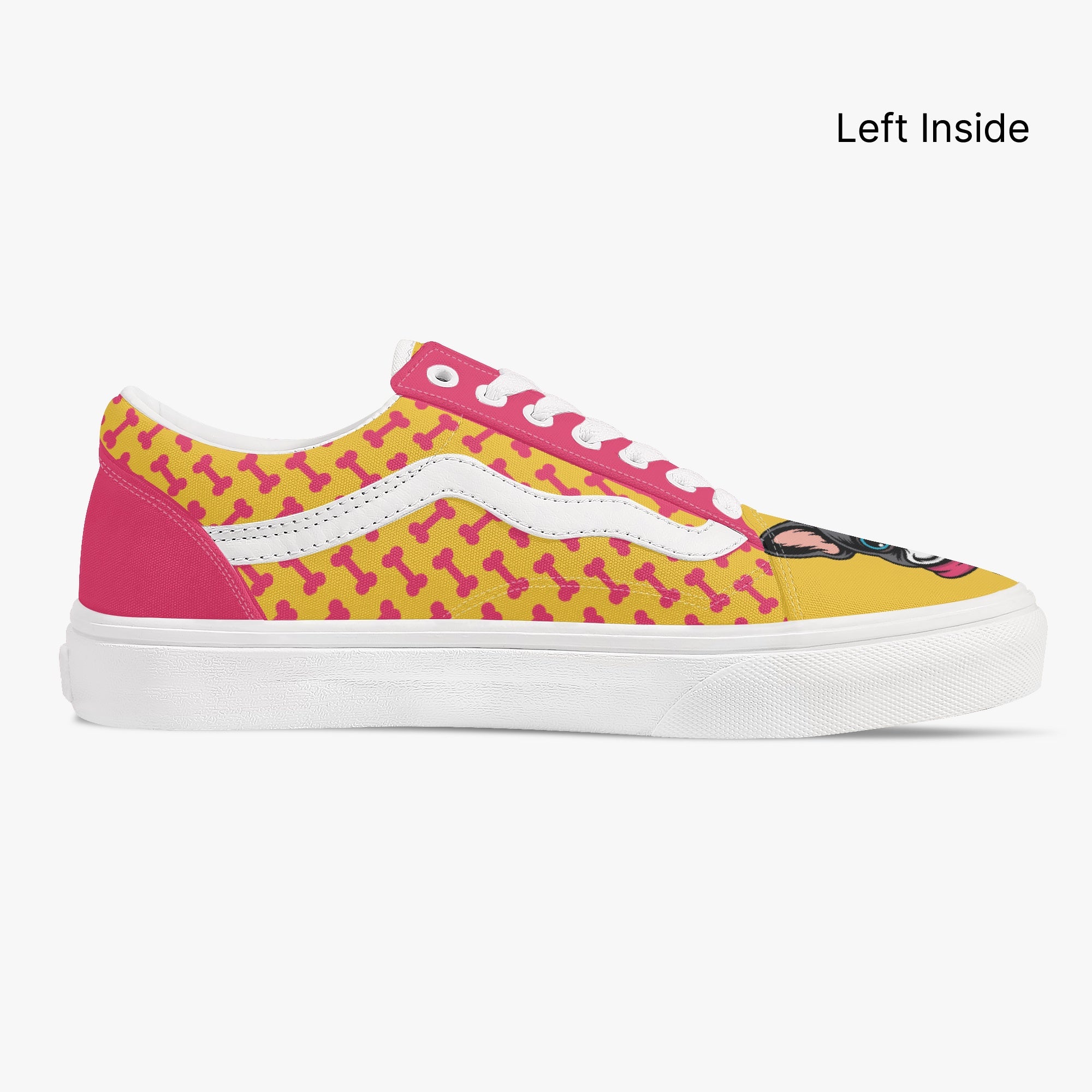 Low-Top Trendy Classic Sneakers for Frenchie Enthusiasts-fadou