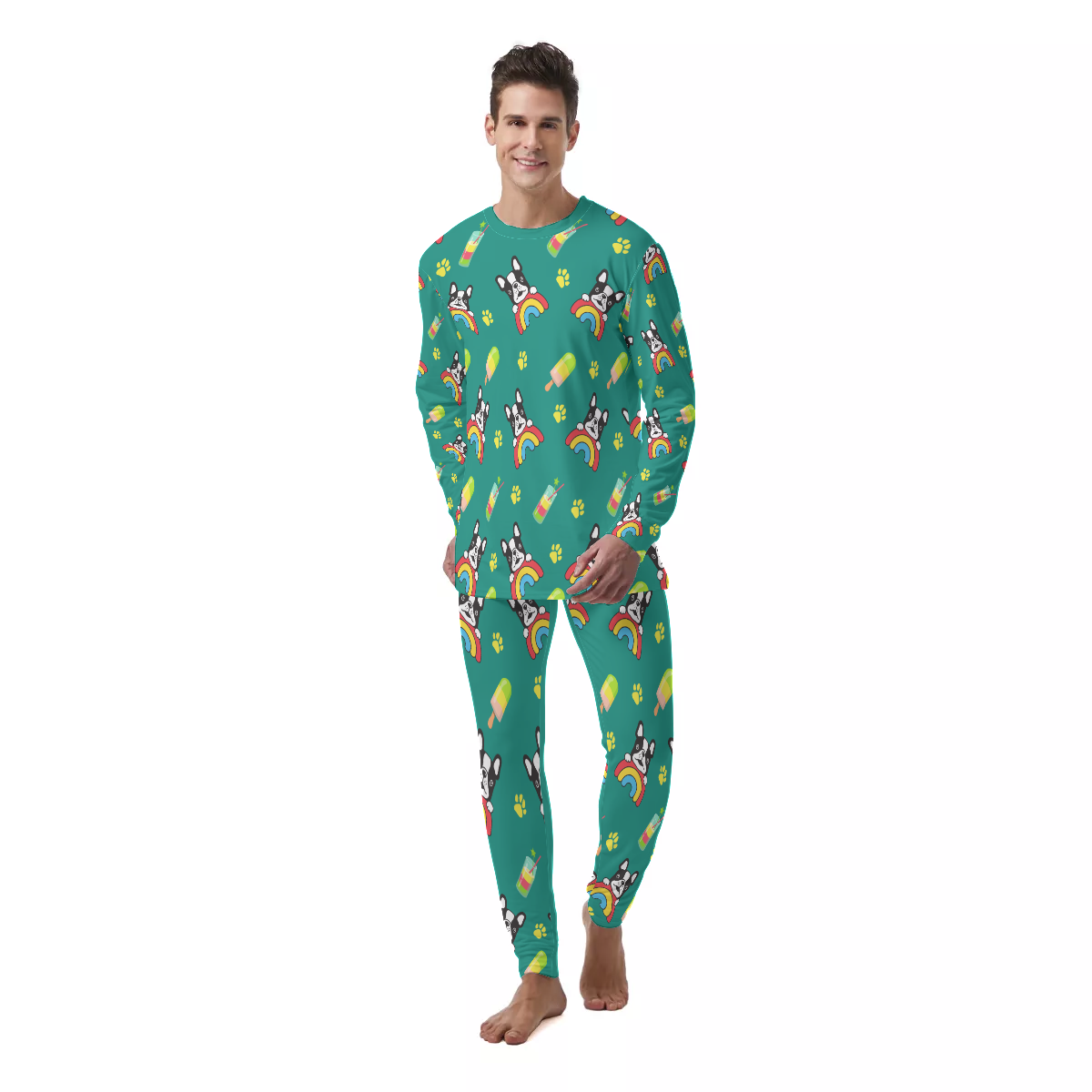 OSCAR French Bulldog Loungewear Set for Frenchie Enthusiasts-fadou