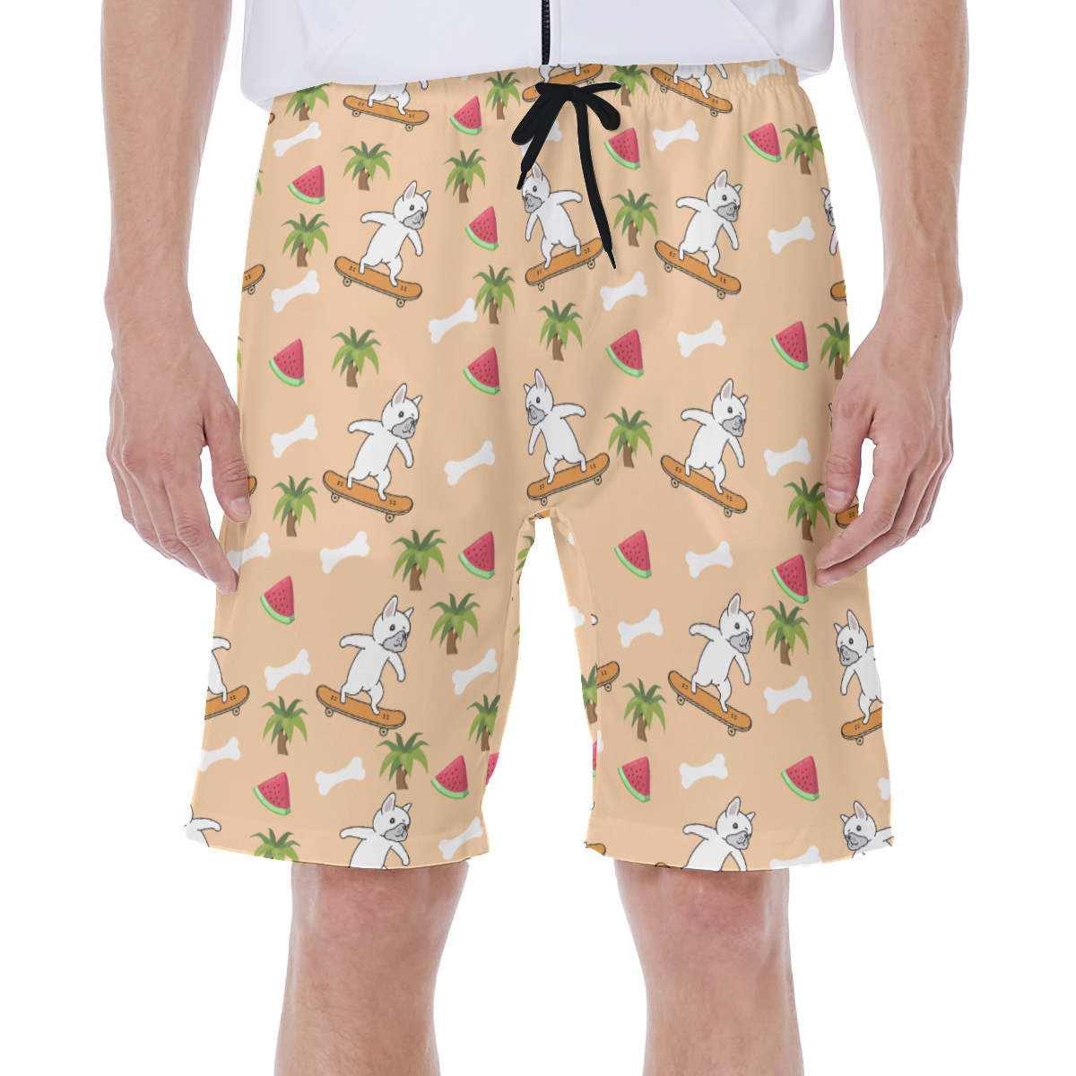 KOBE - Men's Beach Shorts for French Bulldog Owners and Fans-fadou