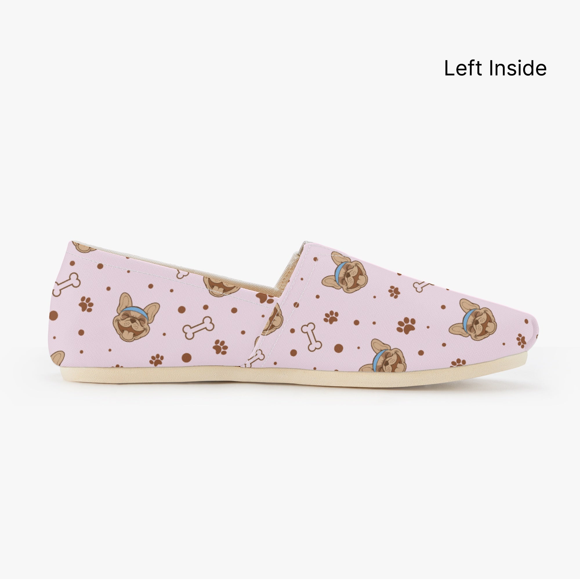 French Bulldog Casual Canvas Sneakers for Dog Moms & Dads-fadou