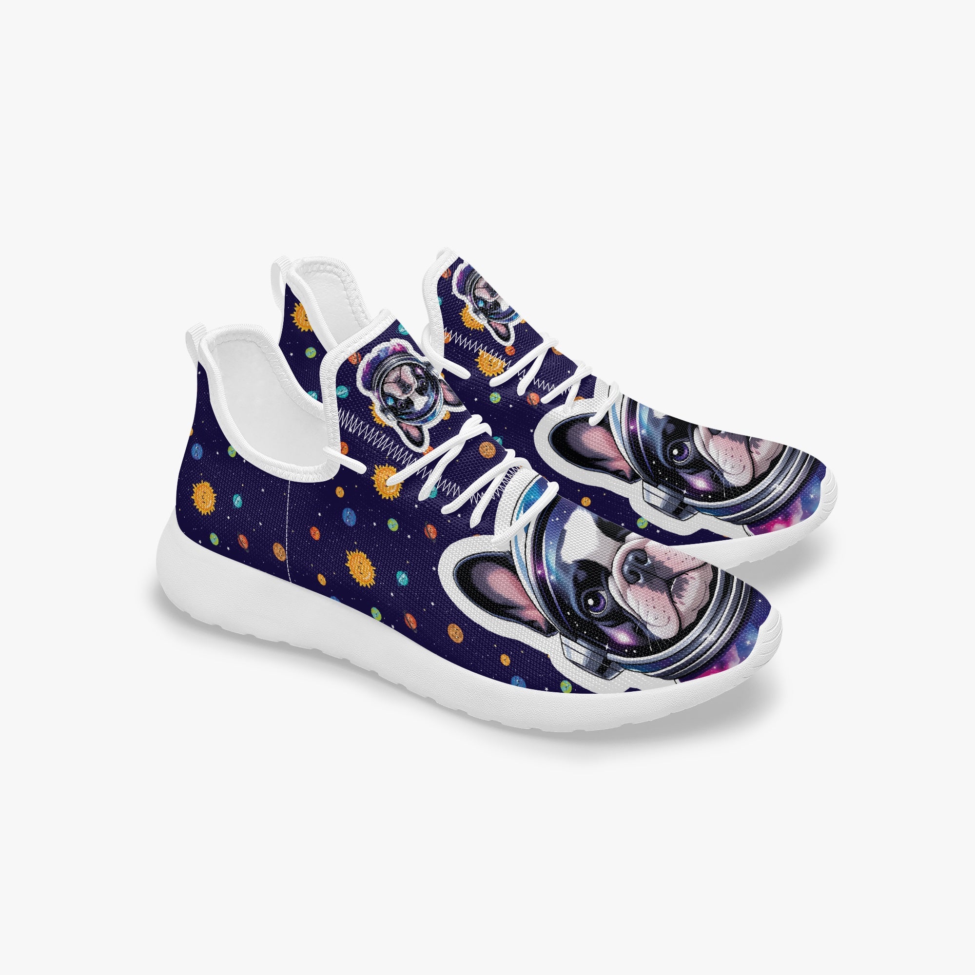 French Bulldog Classic Canvas Sneakers for Bulldog Owners-fadou