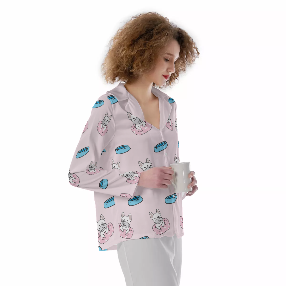 LOLA French Bulldog Cozy Pajama Set for Frenchie Enthusiasts-fadou