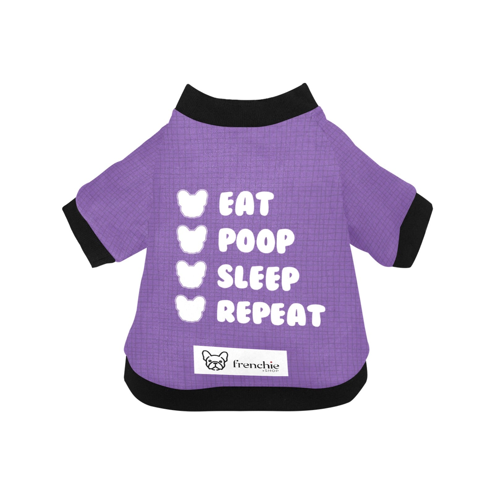 Eat,Poop,Sleep,Repeat - Jacket for French Bulldog for French Bulldogs-fadou