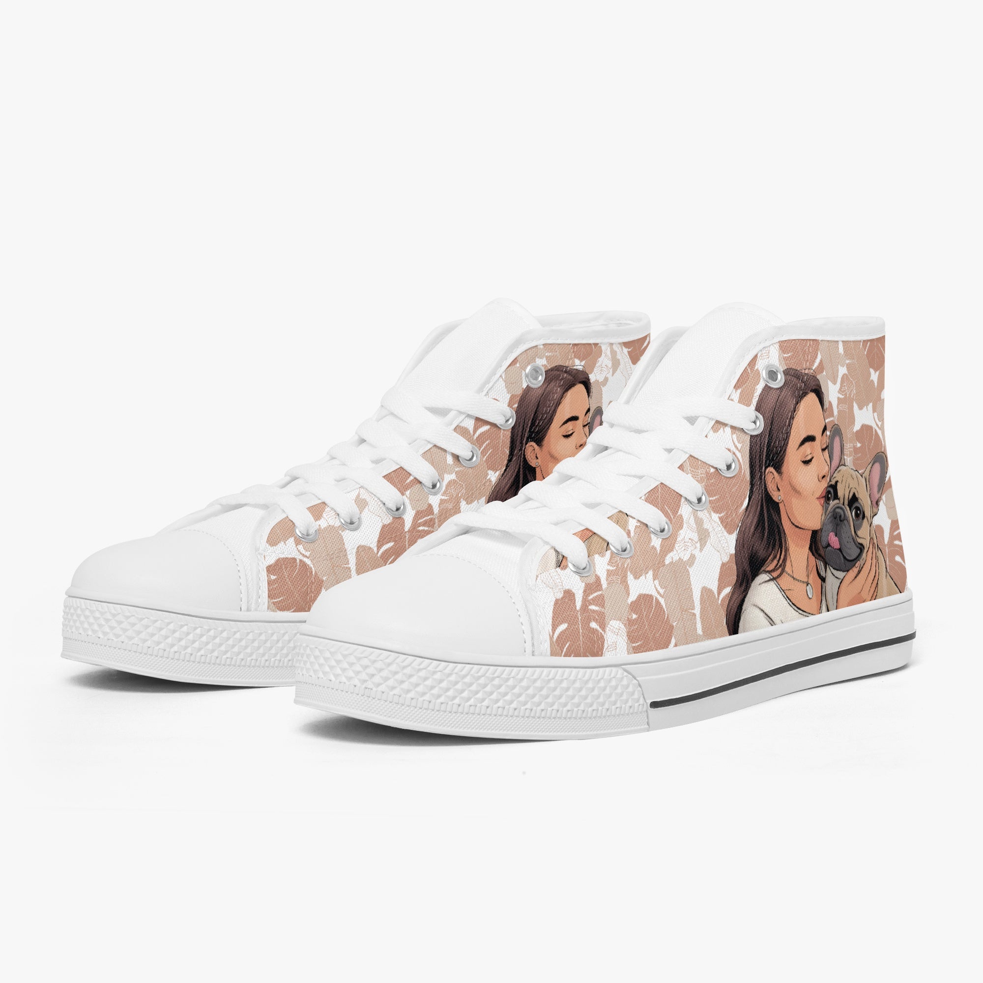 French Bulldog Classic Classic Sneakers for Frenchie Fans-fadou